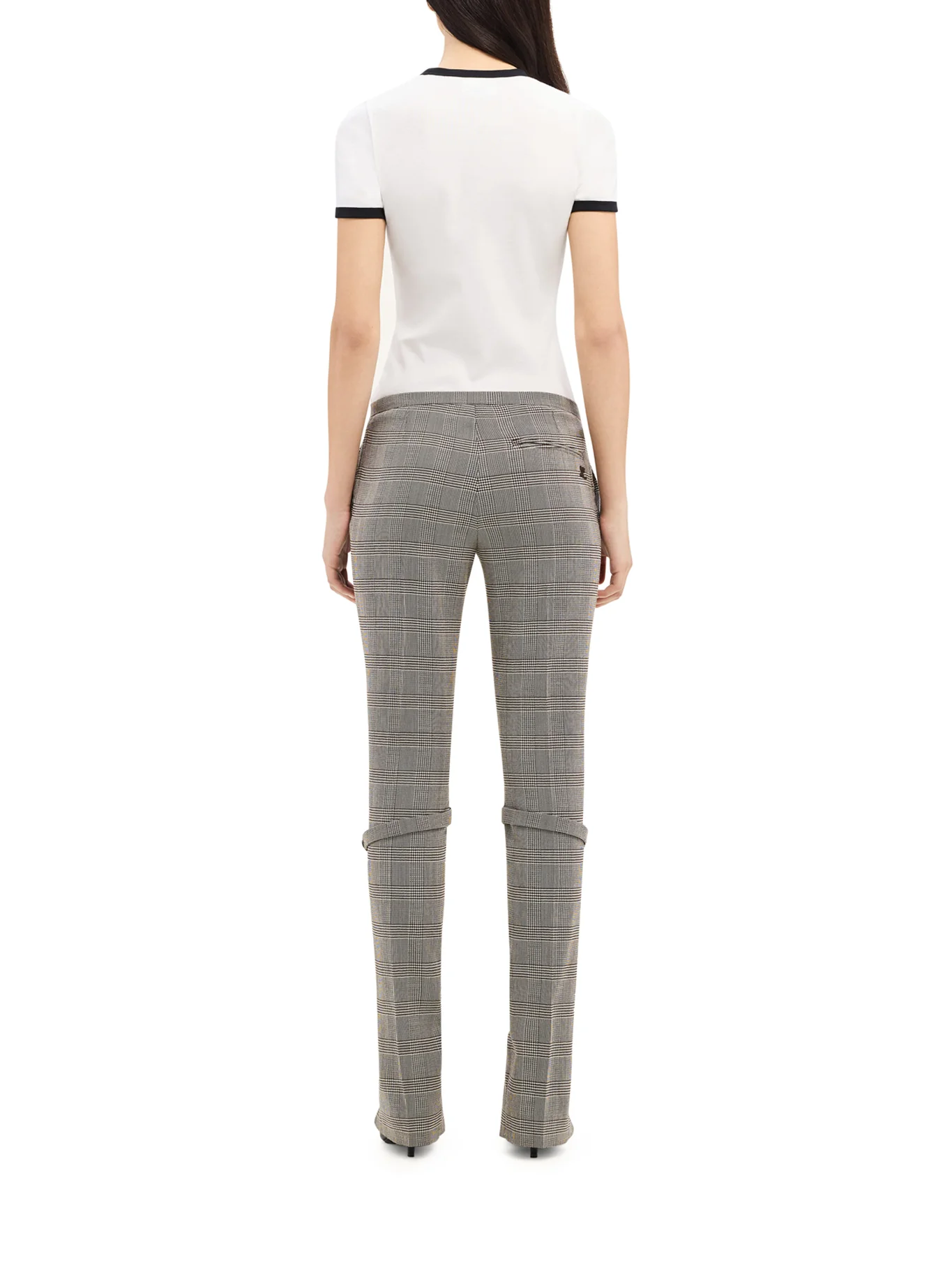 COTTON T SHIRT WITH CONTRASTING PROFILES - Image 3