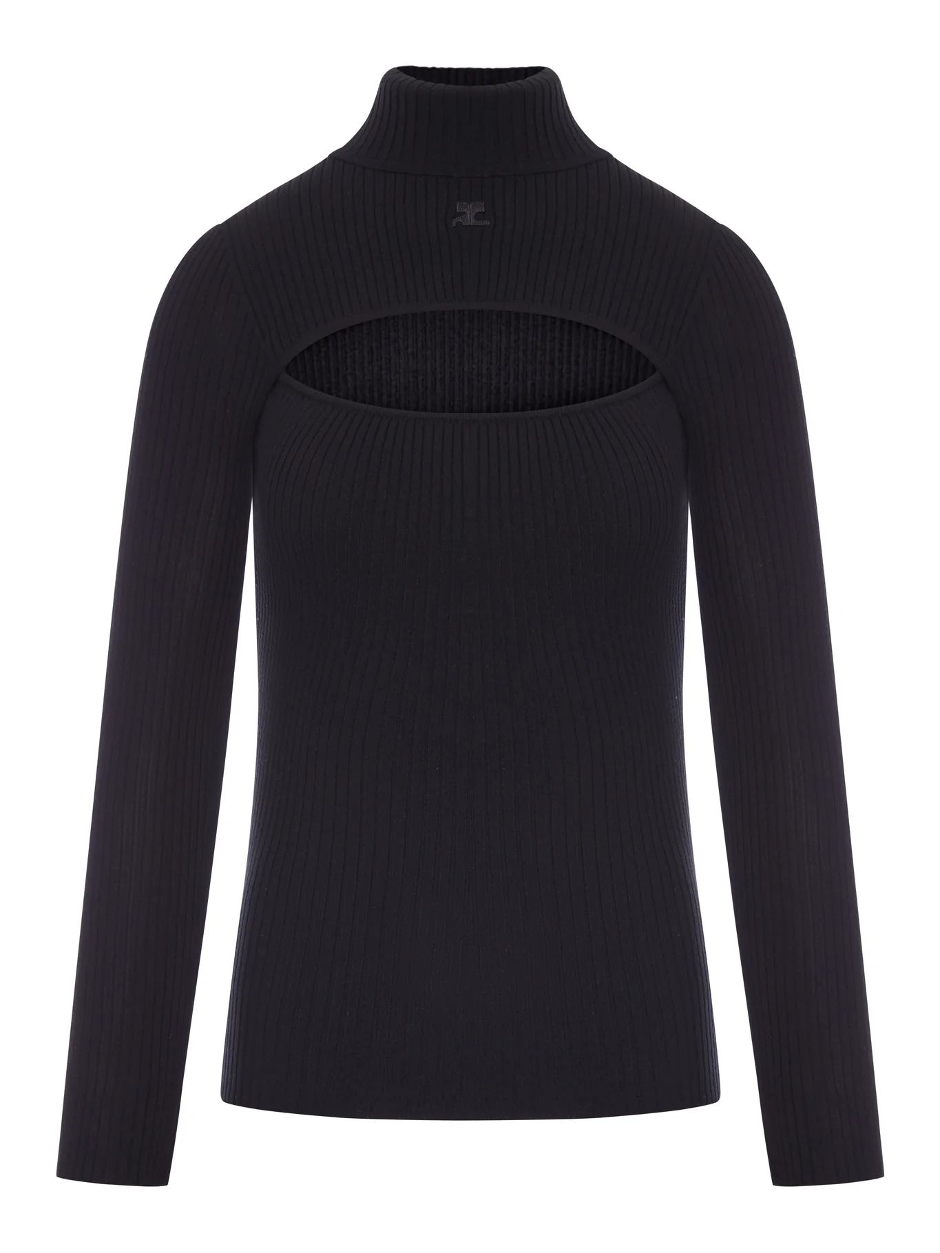 RIBBED SWEATER WITH CUT-OUT DETAIL