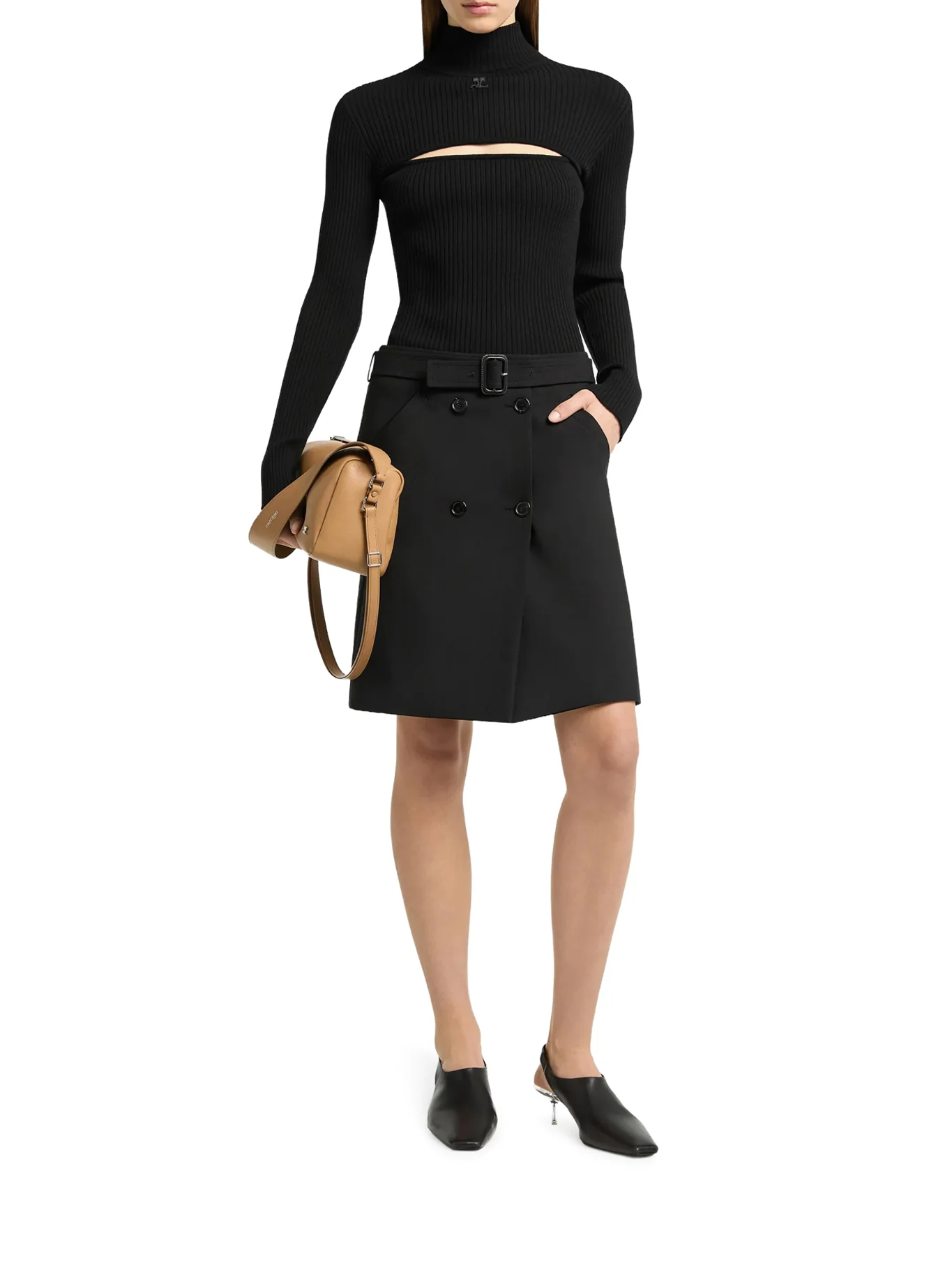 RIBBED SWEATER WITH CUT-OUT DETAIL - Image 2