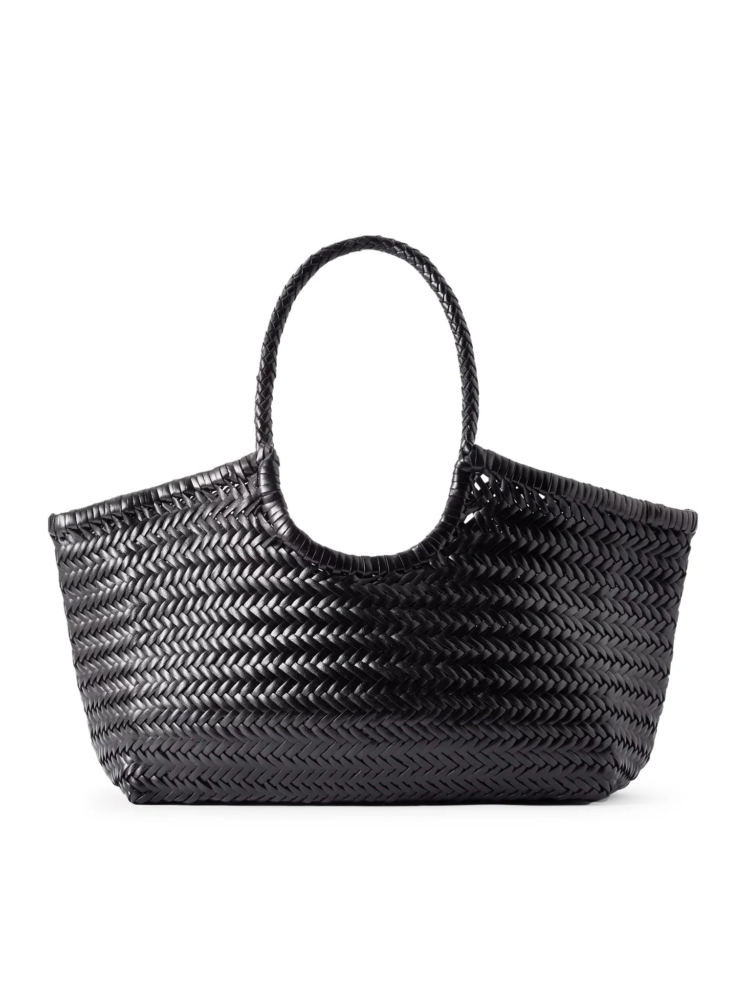 NANTUCKET BIG TOTE BAG IN WOVEN LEATHER