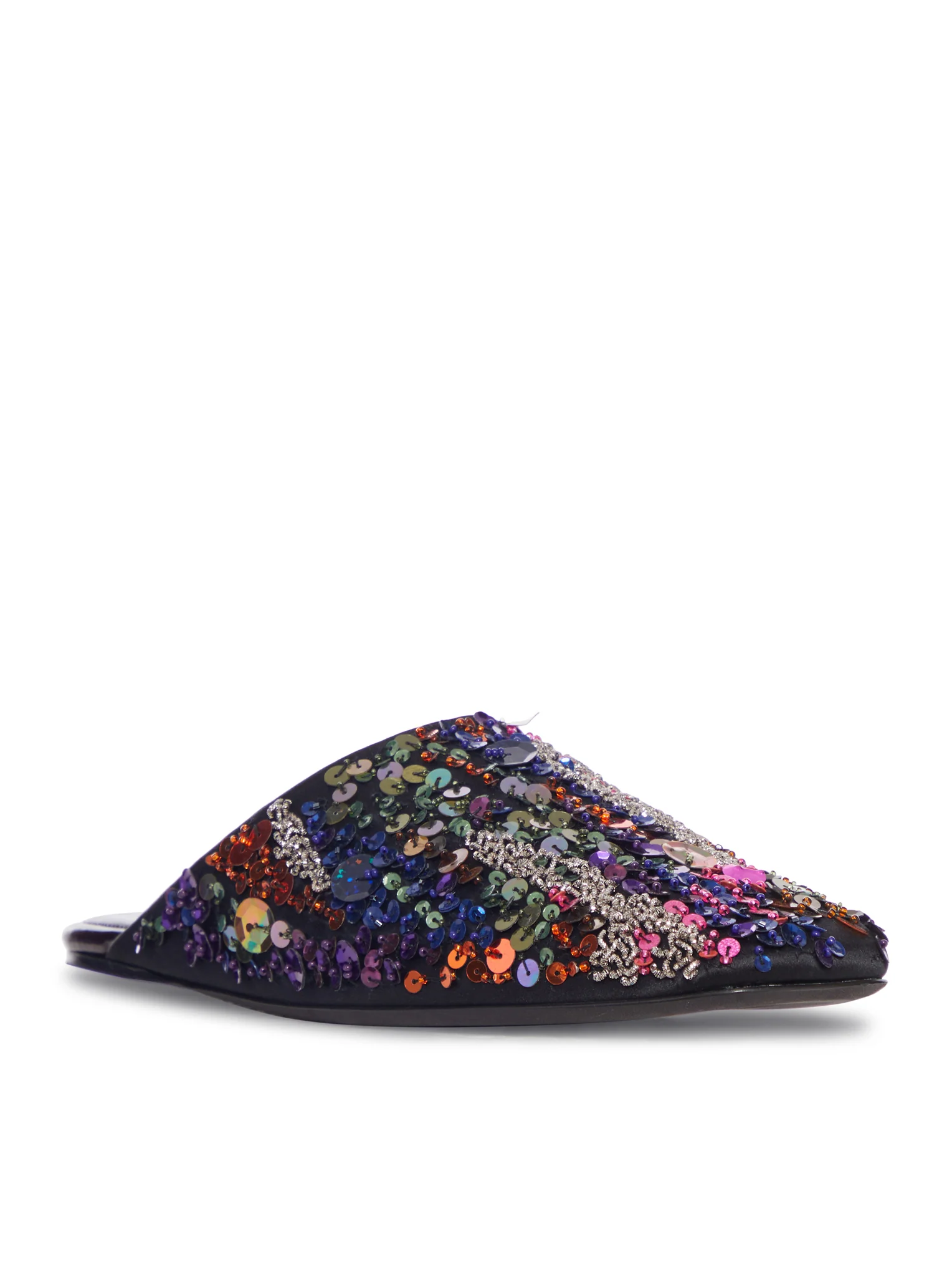 DECORATED SATIN CREPE MULE - Image 2