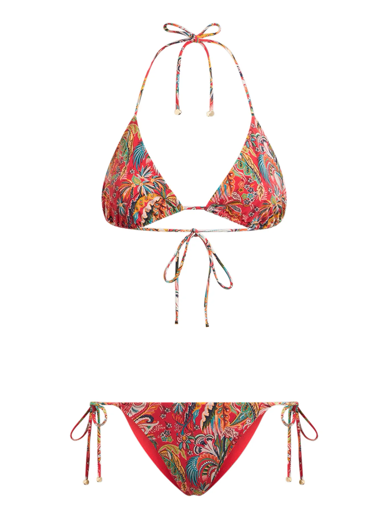 BIKINI WITH PAISLEY FOLIAGE MOTIF