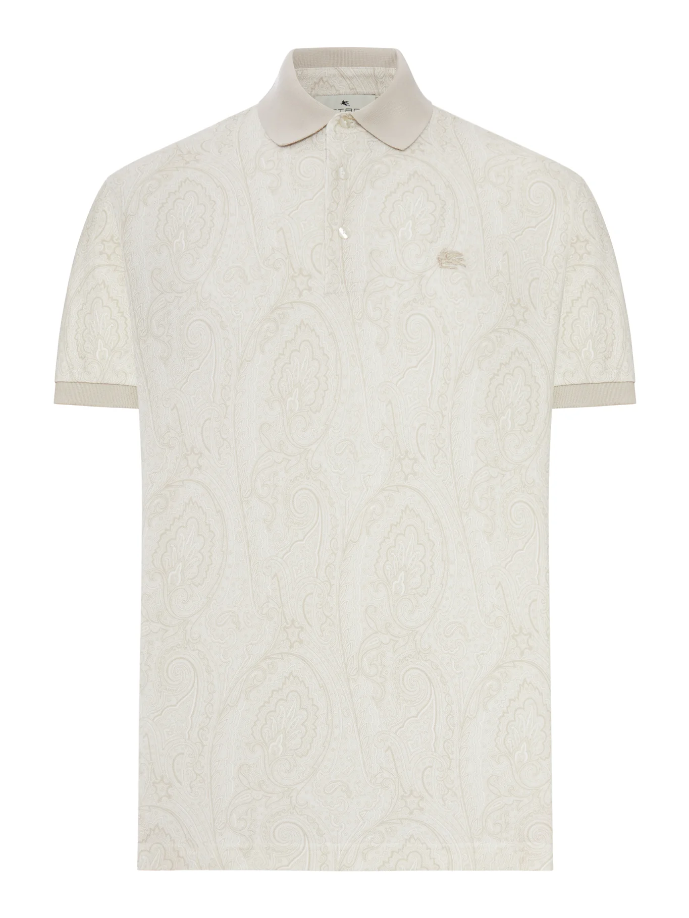 COTTON POLO SHIRT WITH ARNICA PATTERN