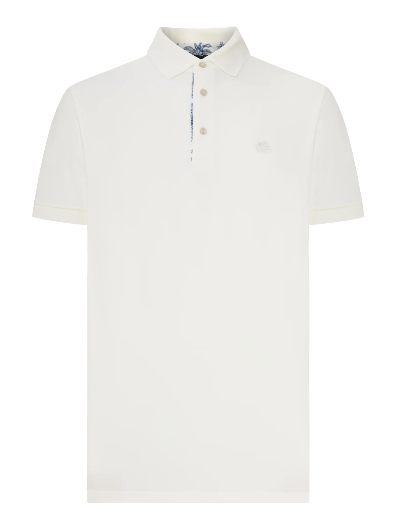 COTTON POLO SHIRT WITH PRINTED DETAILS