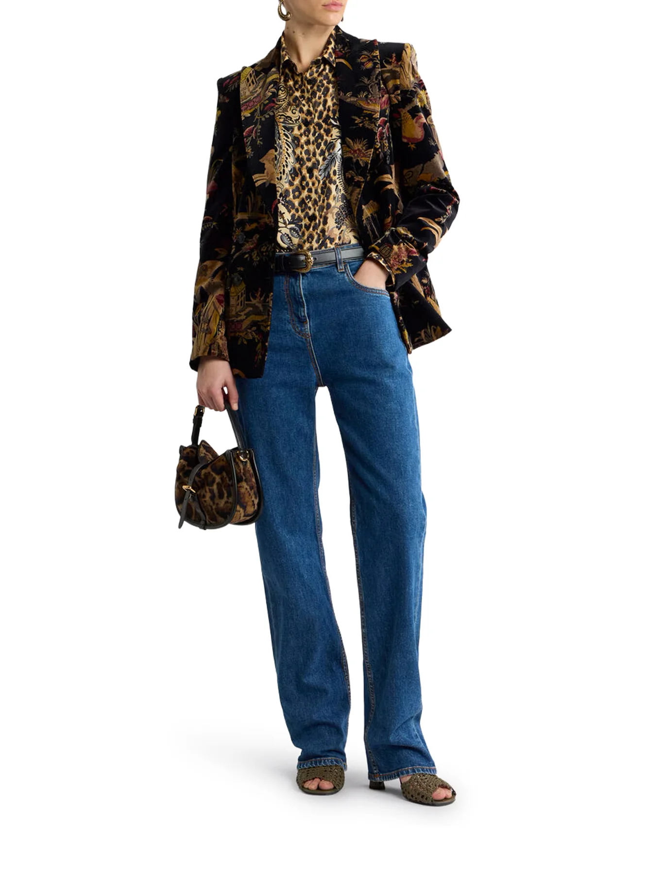 DOUBLE-BREASTED COTTON VELVET JACKET - Image 2