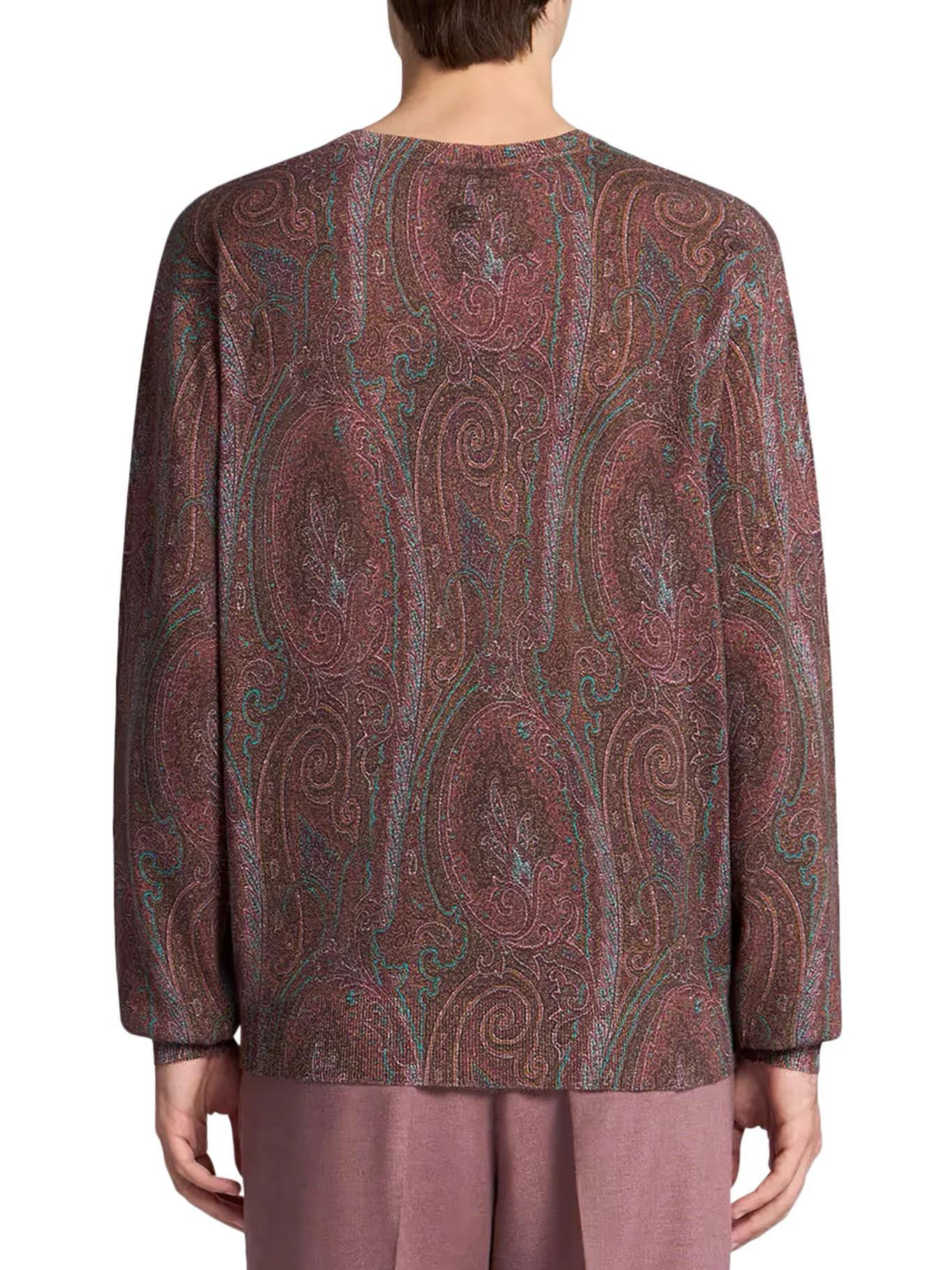 PAISLEY SWEATER IN SILK AND CASHMERE BLEND - Image 3