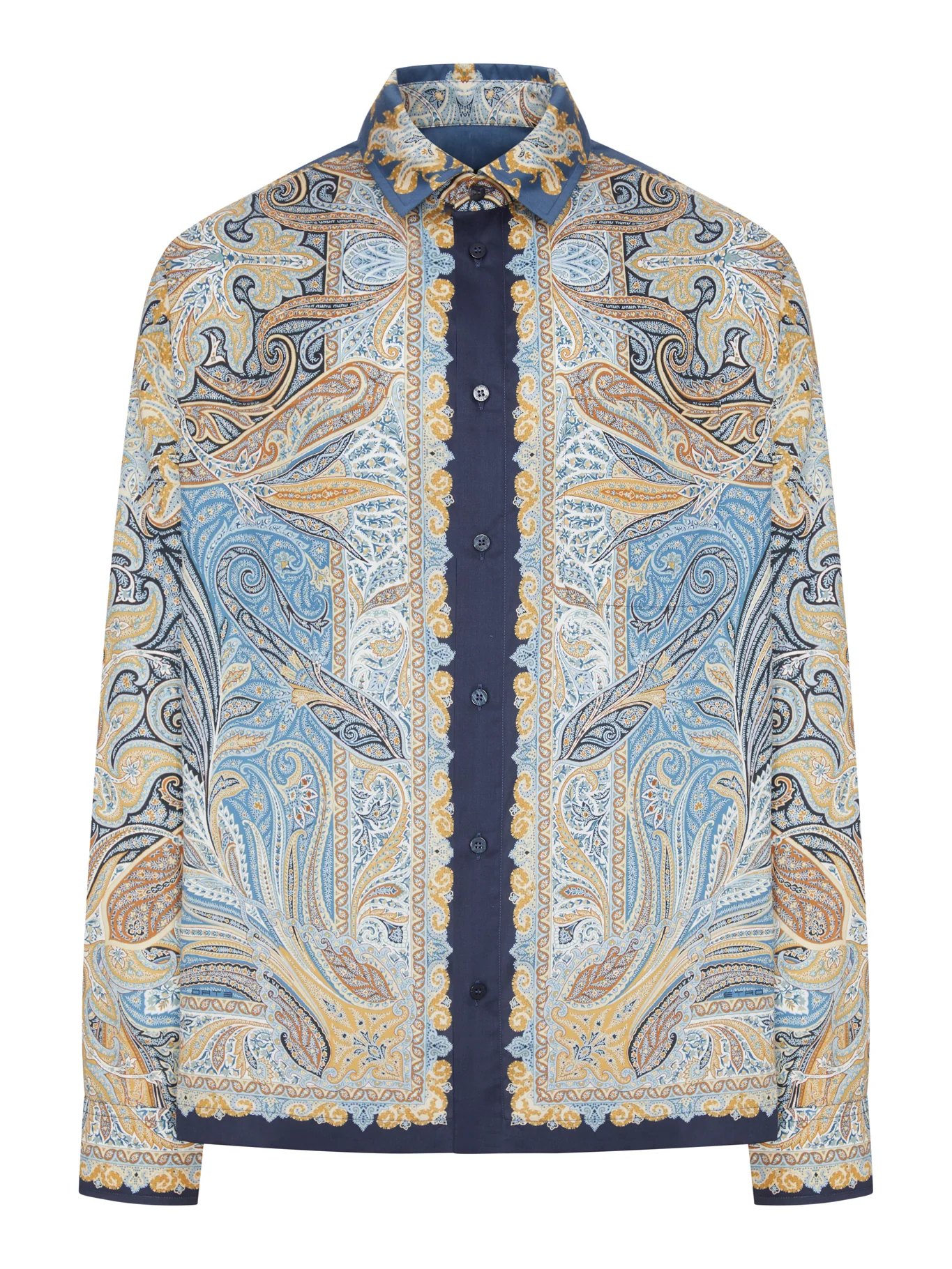 PRINTED COTTON SHIRT WITH PAISLEY PATTERN