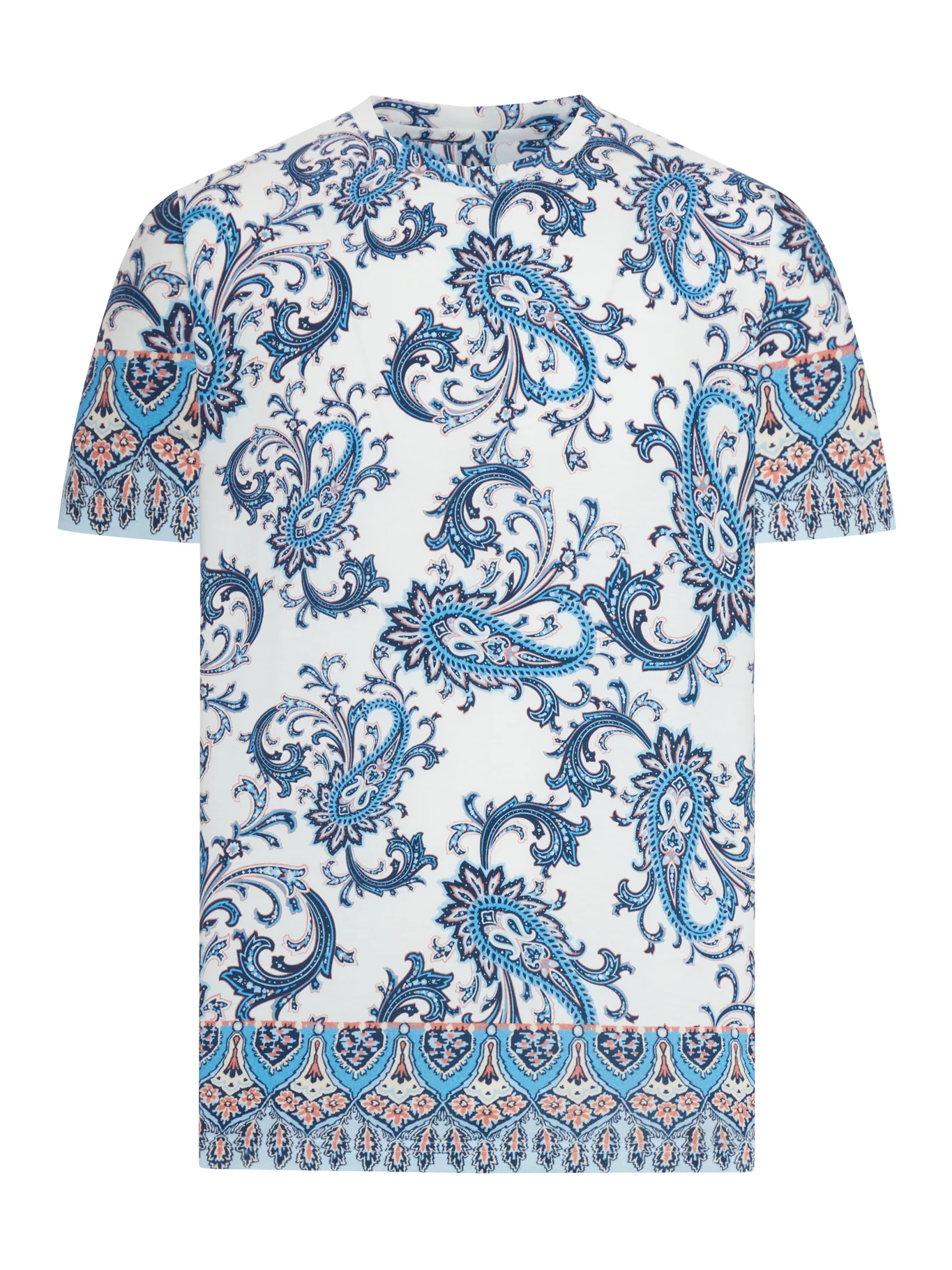 ROME COTTON T-SHIRT WITH PLACED PRINT