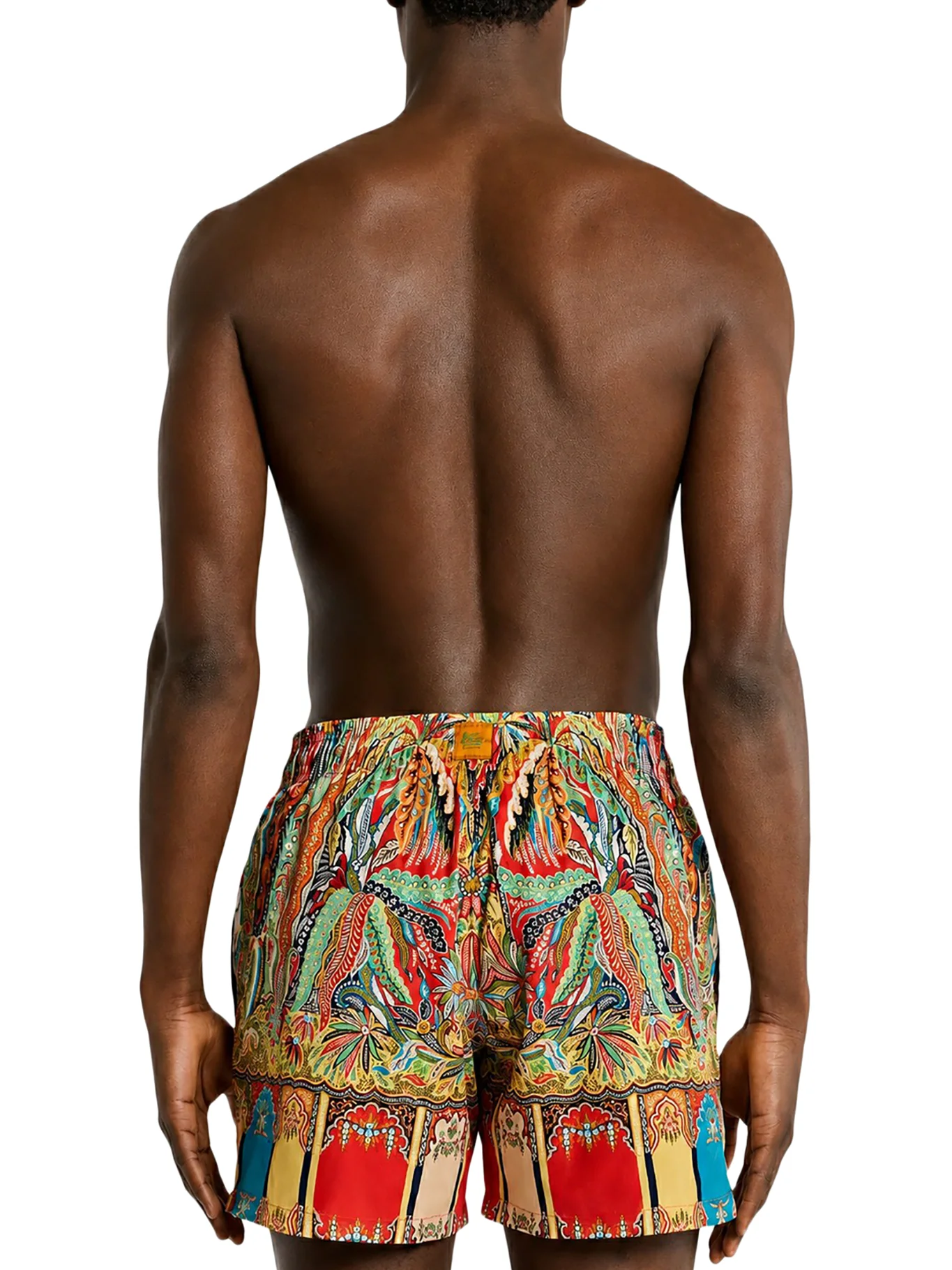 SWIMSUIT WITH PLACED FLORAL PAISLEY PRINT - Image 3