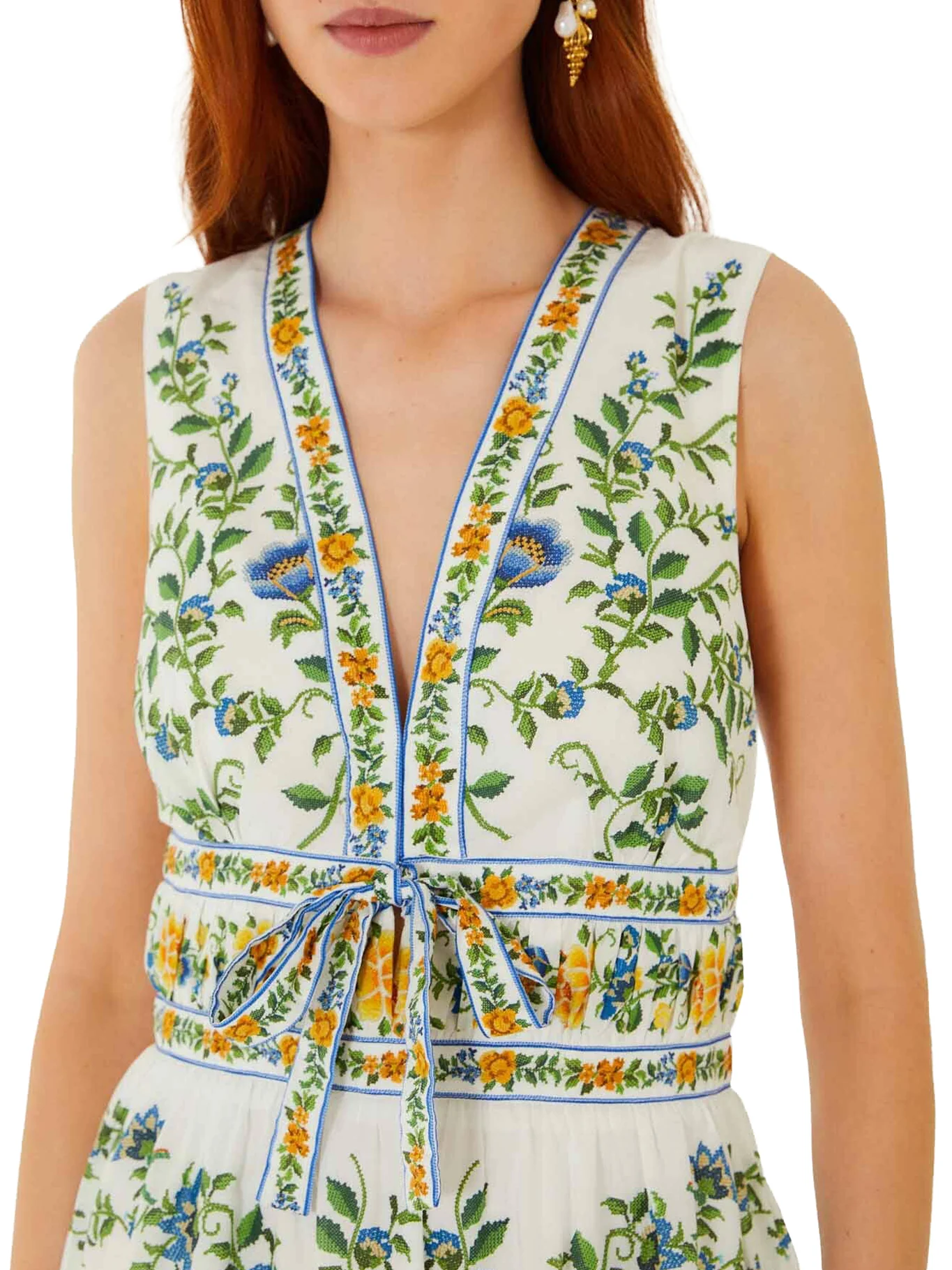 EMILY MINI DRESS WITH FLORAL PRINT AND RUFFLES - Image 5