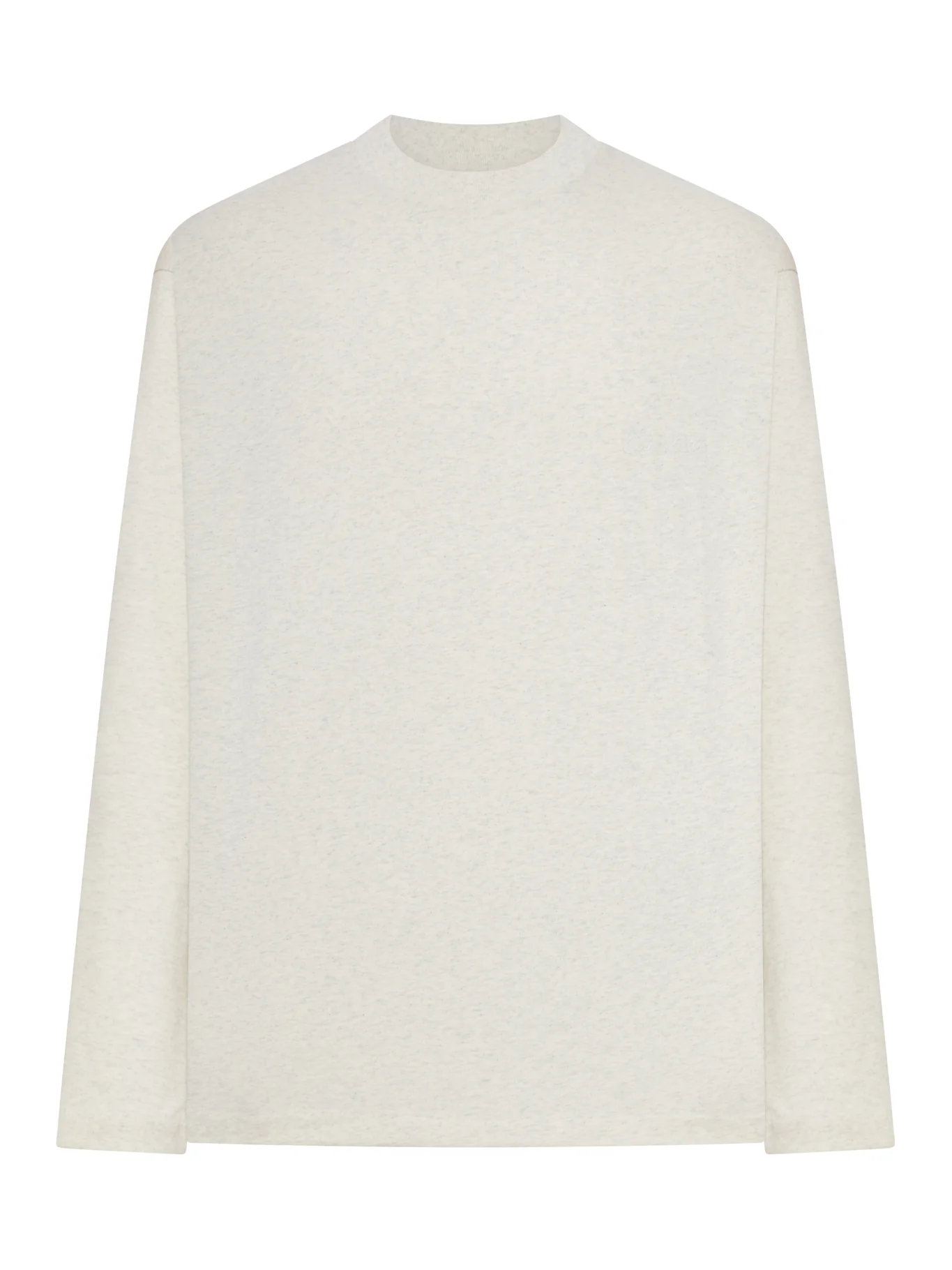 CREW NECK LONG SLEEVE COTTON T-SHIRT