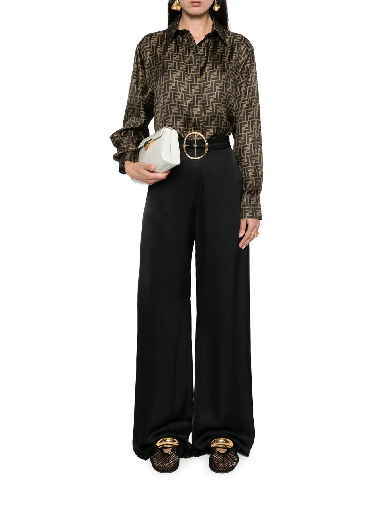 FF BROWN SILK SHIRT - Image 2