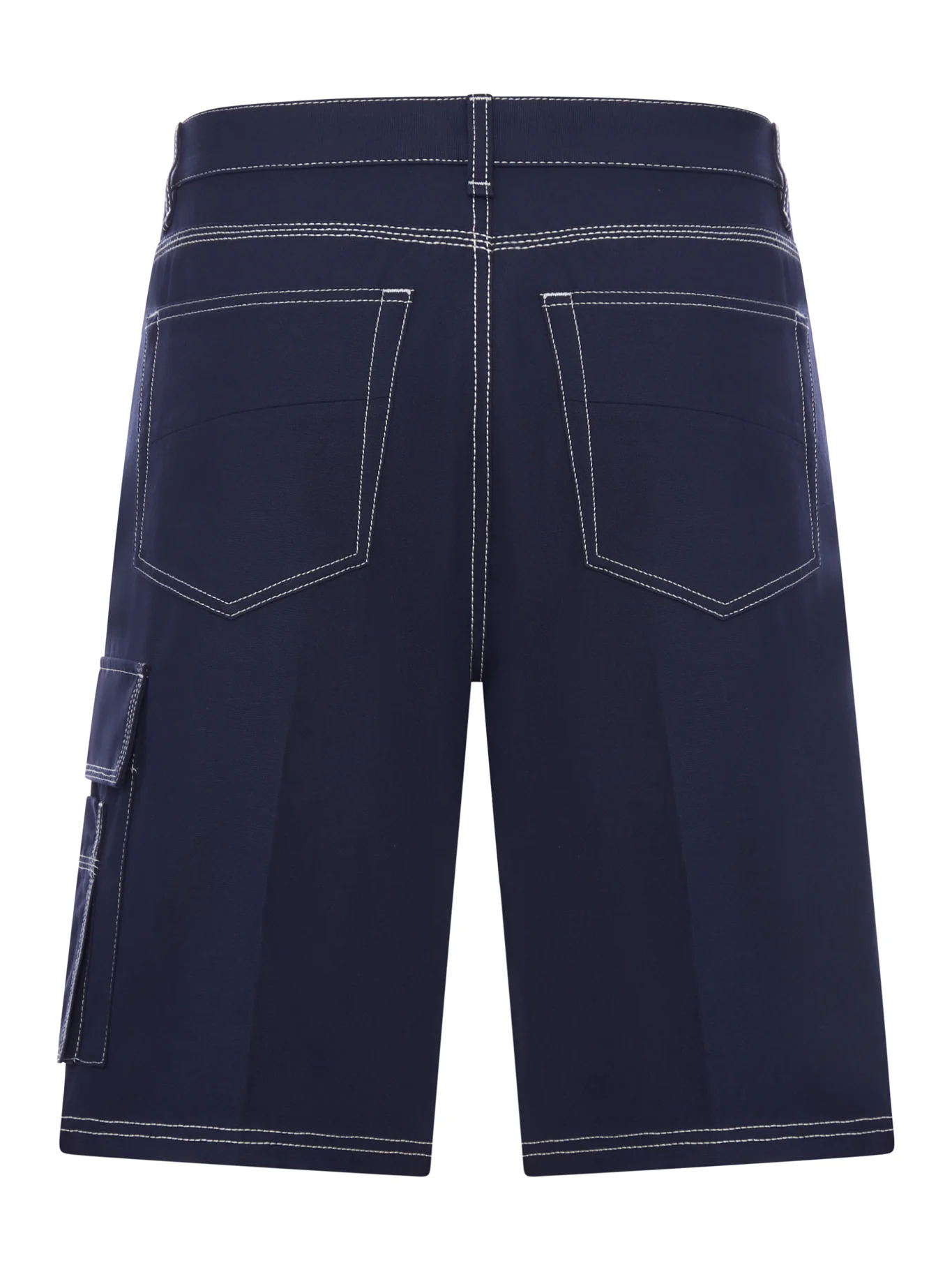 COTTON CANVAS CARGO BERMUDA SHORTS - Image 2