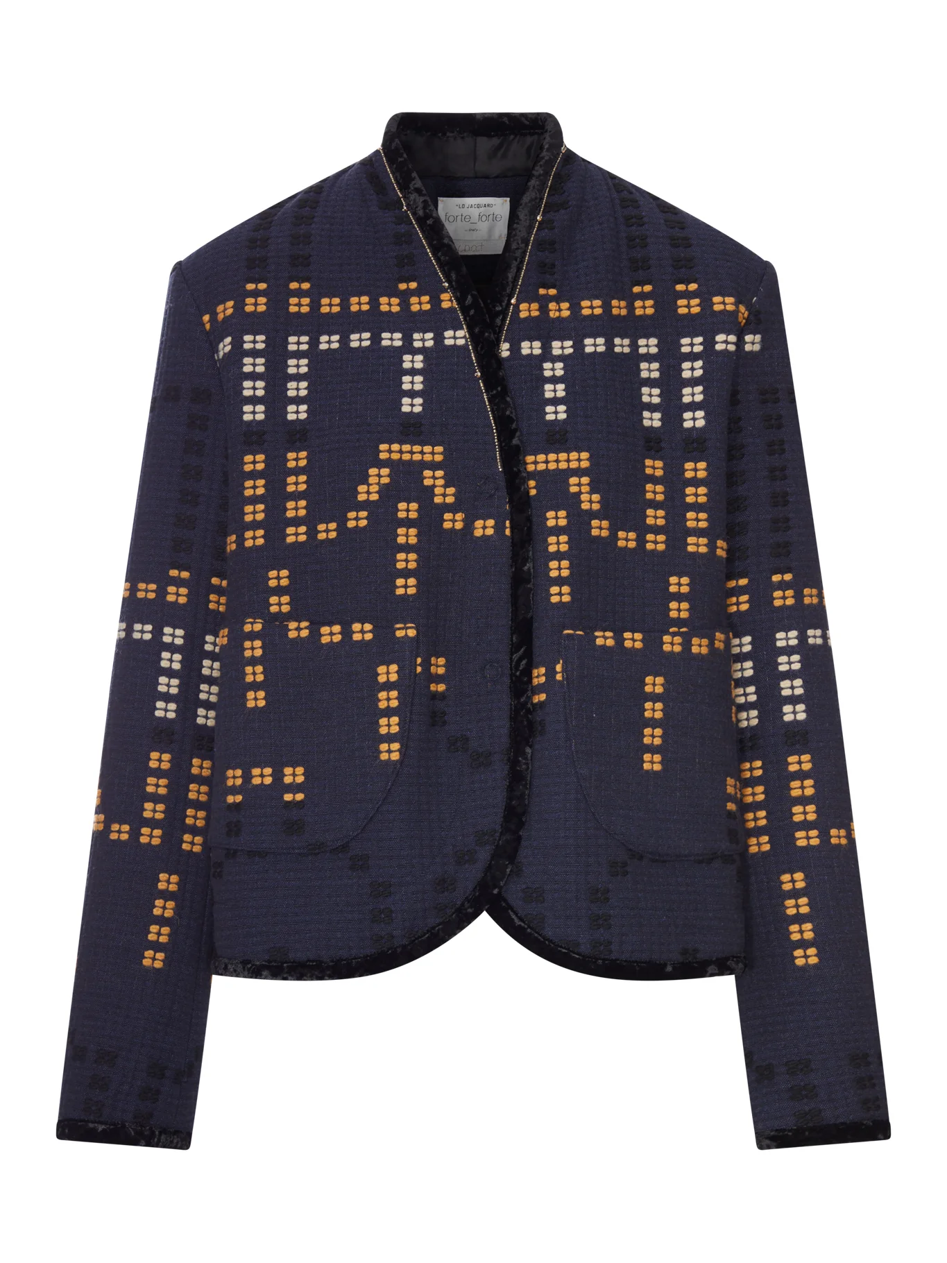 CROPPED JACQUARD JACKET