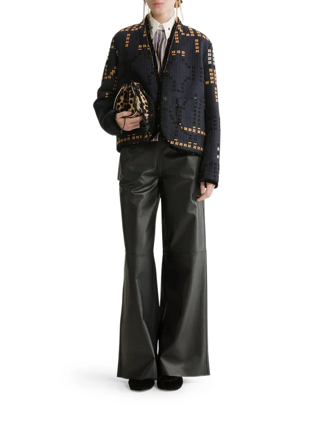 CROPPED JACQUARD JACKET - Image 2