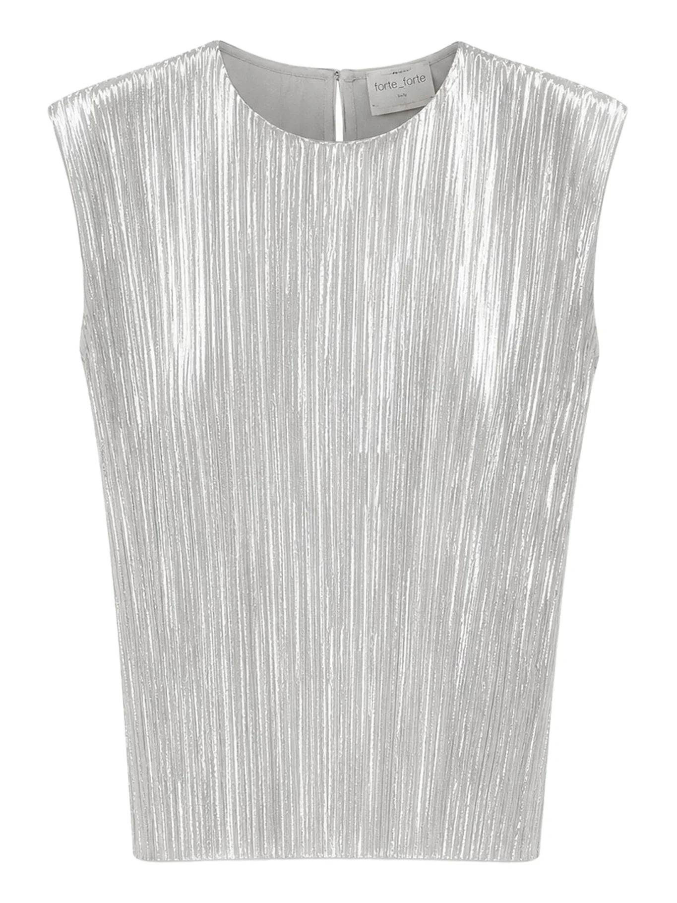 SLEEVELESS TOP WITH IRREGULAR PLEATING