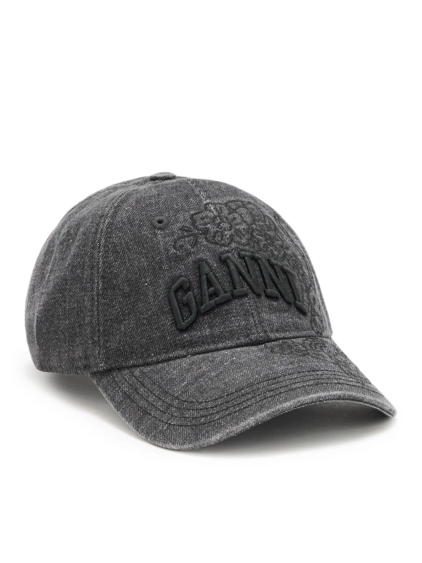 EMBROIDERED DENIM CAP - Image 2