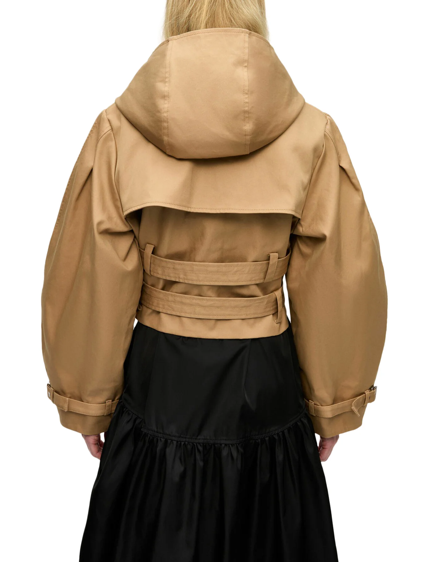 SHORT COTTON TRENCH JACKET - Image 4