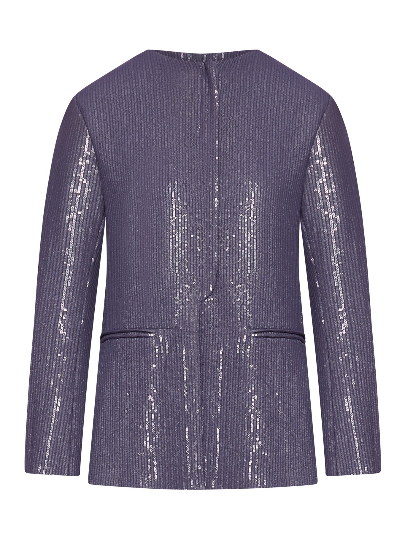 BLAZER IN FABRIC EMBROIDERED WITH SEQUINS WITH A DEGRADED EFFECT