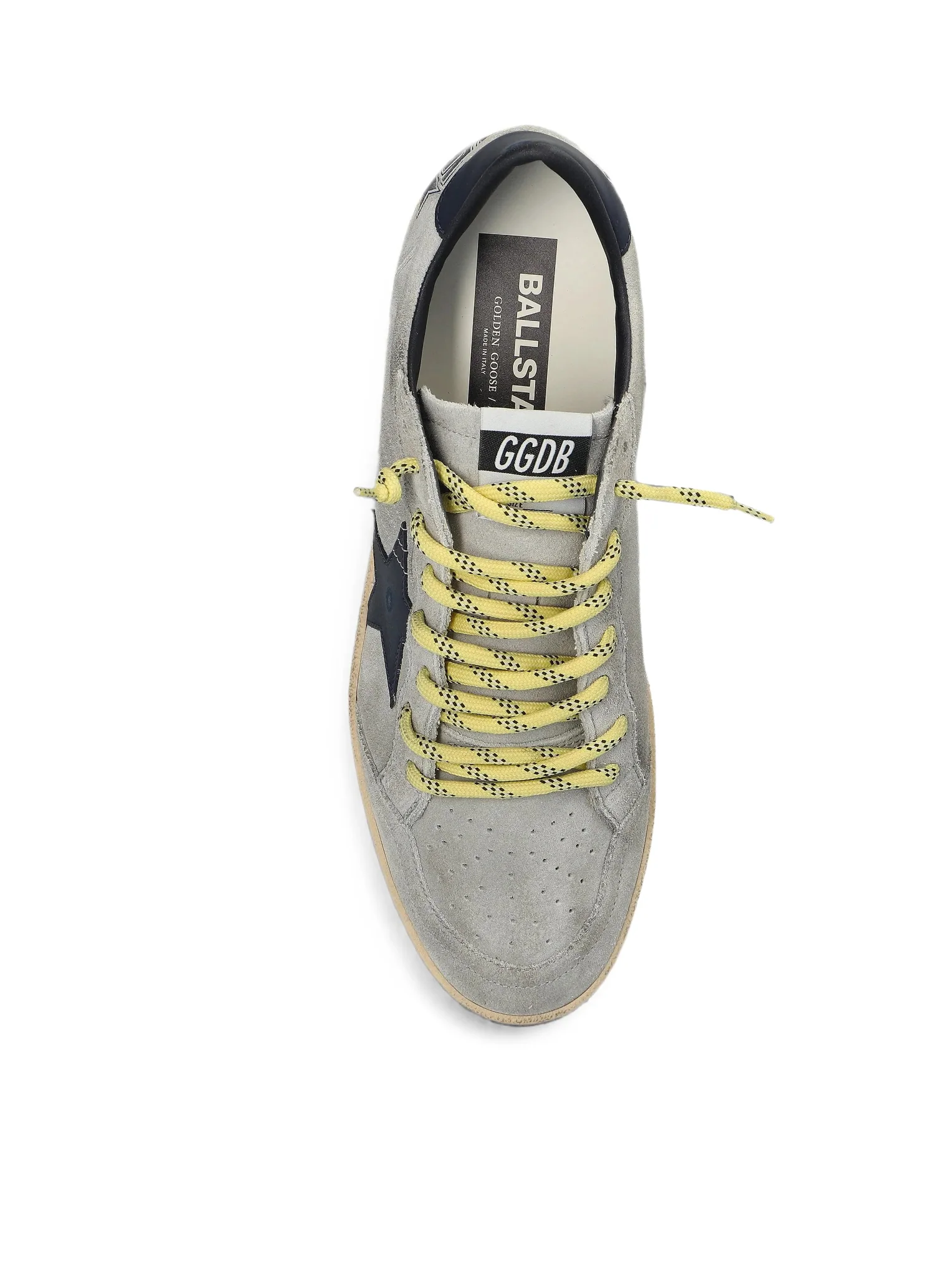 BALL-STAR IN GREY SUEDE WITH STAR AND BLUE PATCH - Image 4