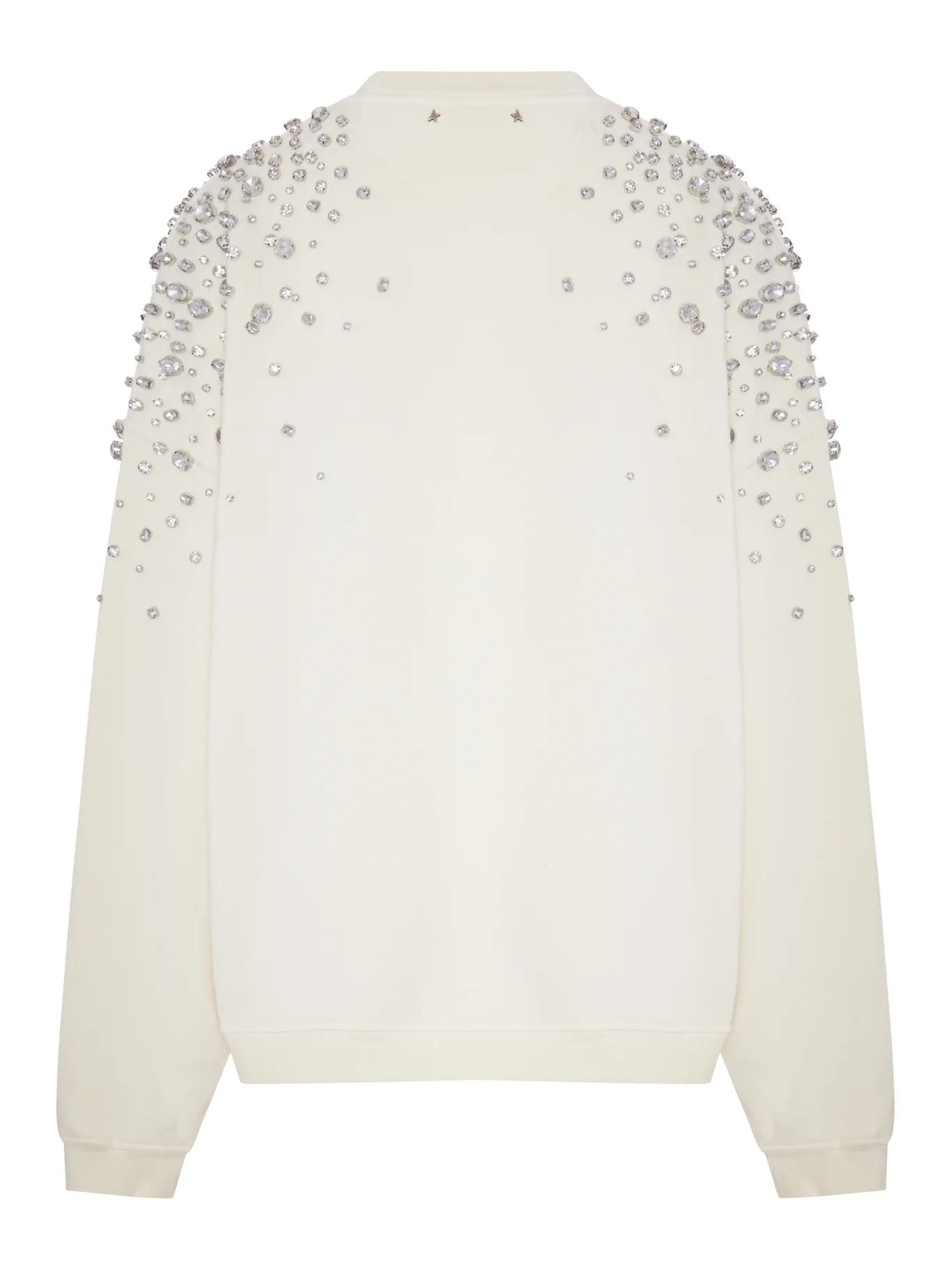 CREW-NECK SWEATSHIRT WITH JEWELED APPLIQUÉS - Image 2