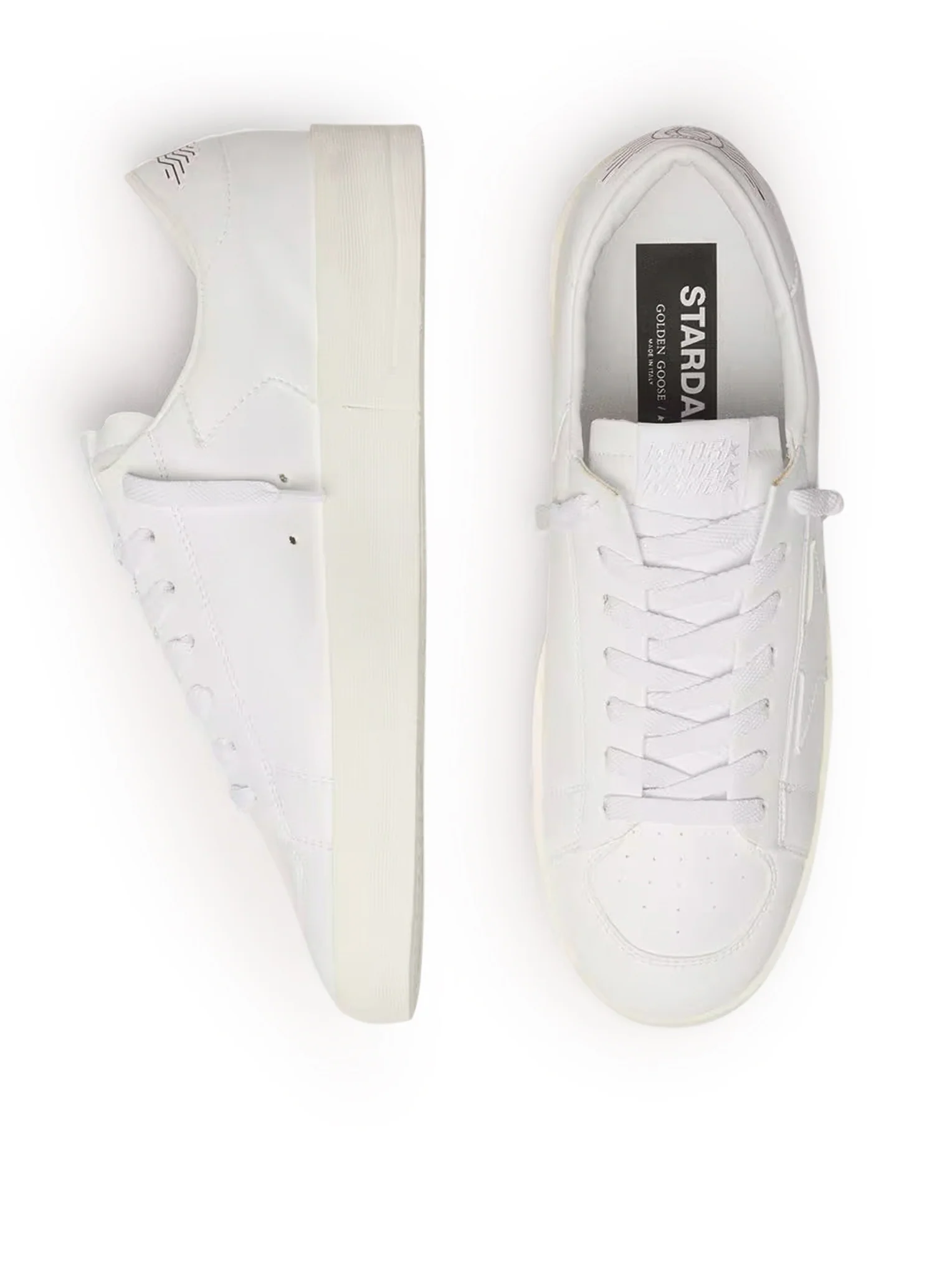 STARDAN SNEAKERS IN WHITE LEATHER - Image 3
