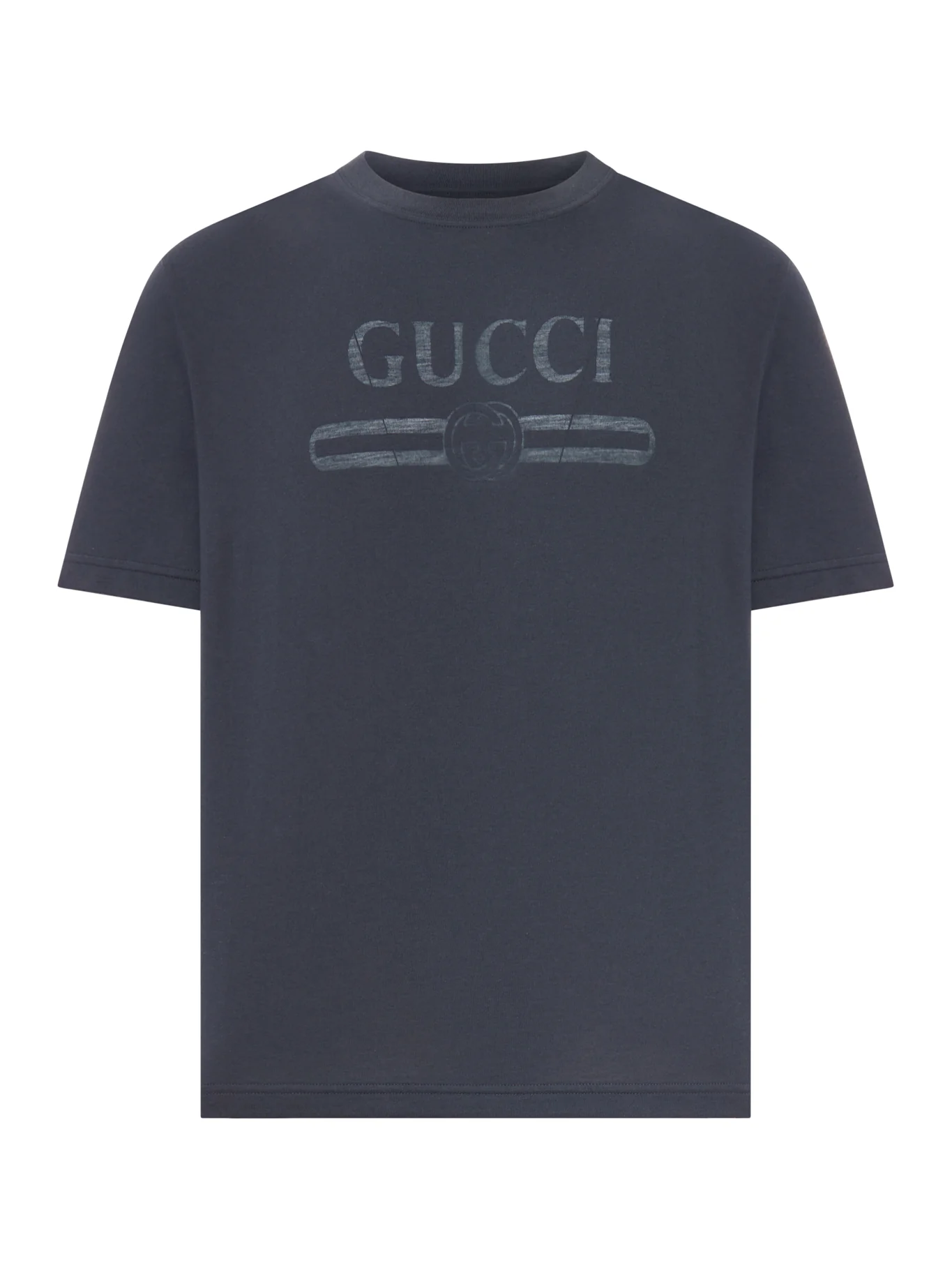 COTTON JERSEY T-SHIRT WITH DEVORÉ DETAIL