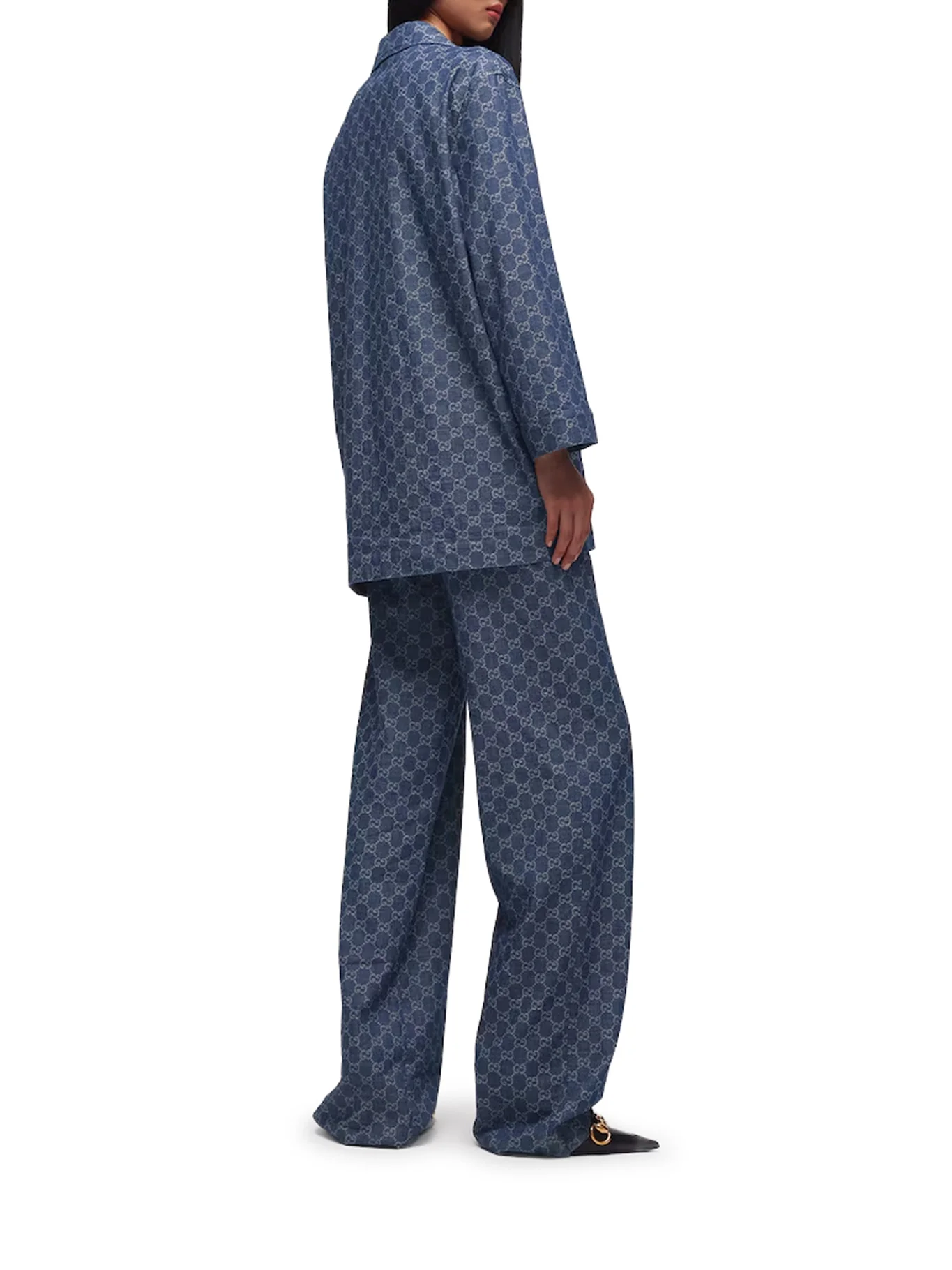 GG JACQUARD COTTON DENIM JACKET - Image 4