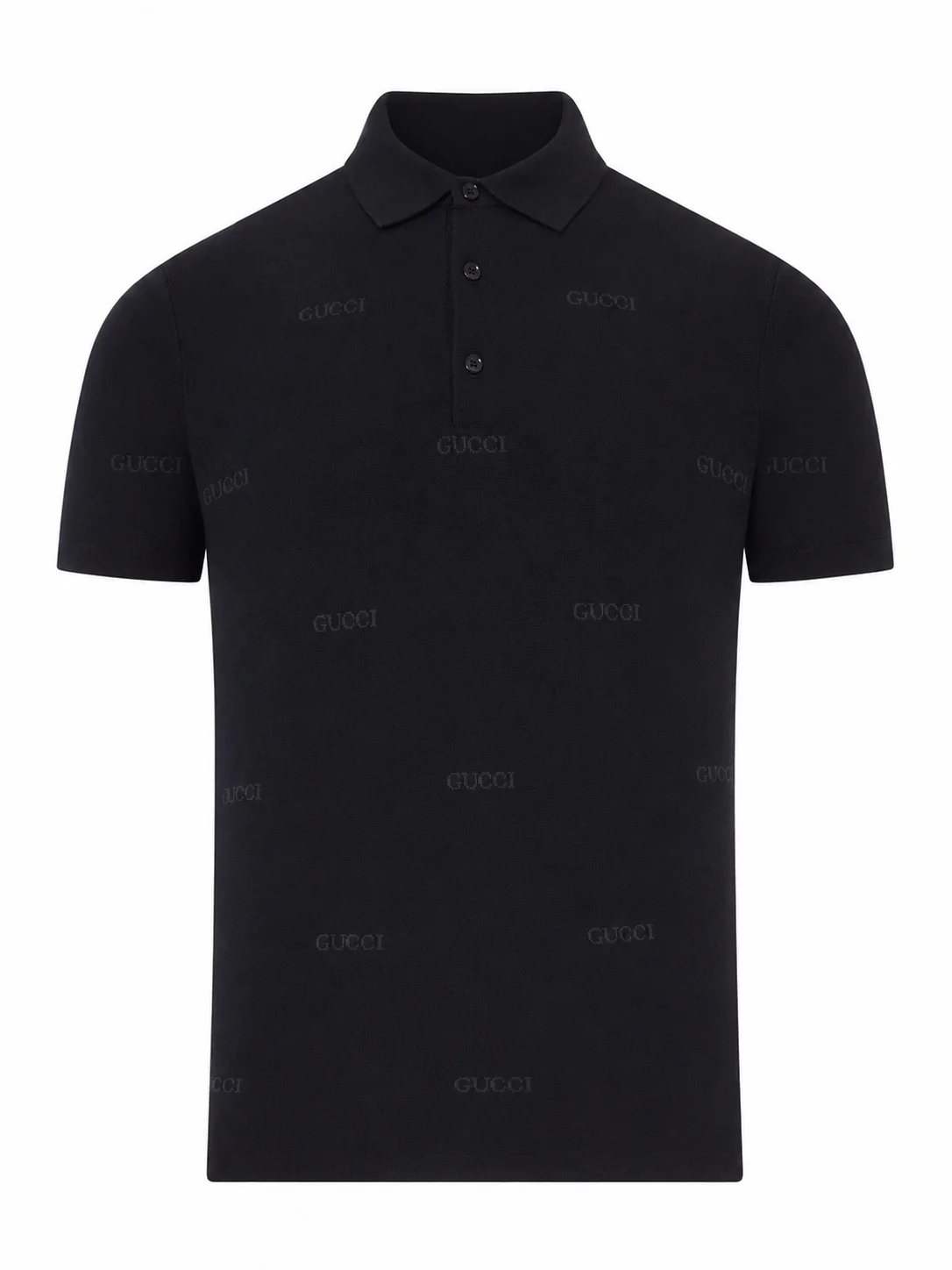JACQUARD WOOL AND SILK POLO