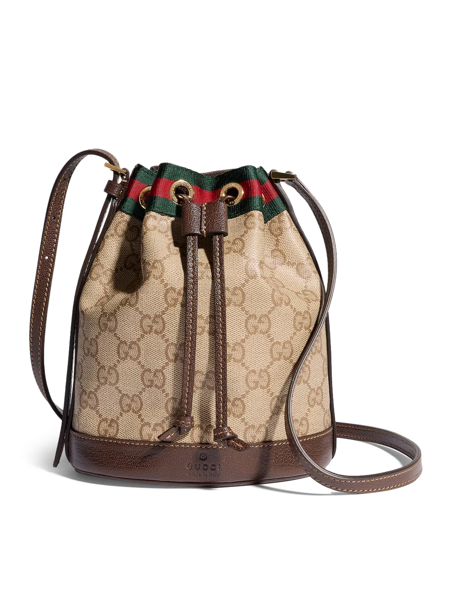 MINI BUCKET BAG WITH WEB RIBBON