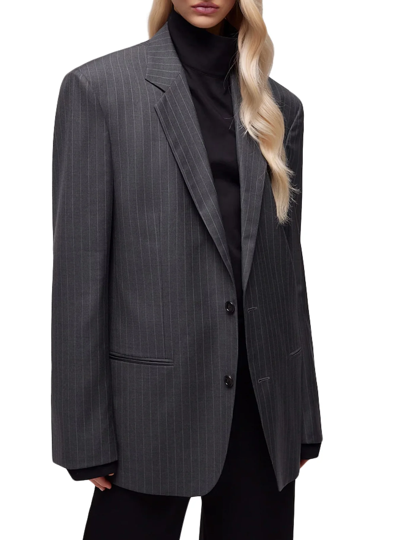 PINSTRIPED WOOL JACKET - Image 3