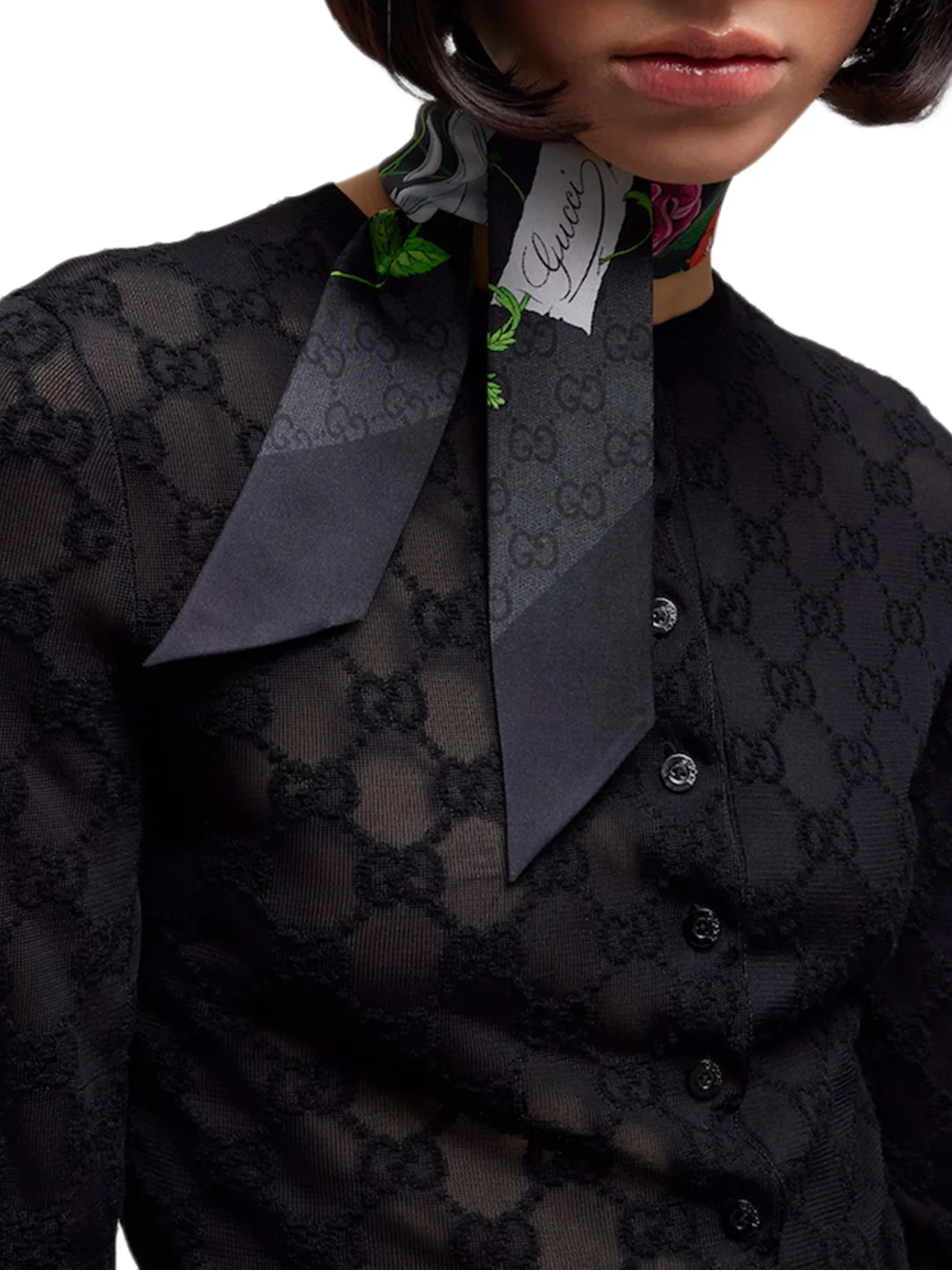 PRINTED SILK SCARF - Image 3