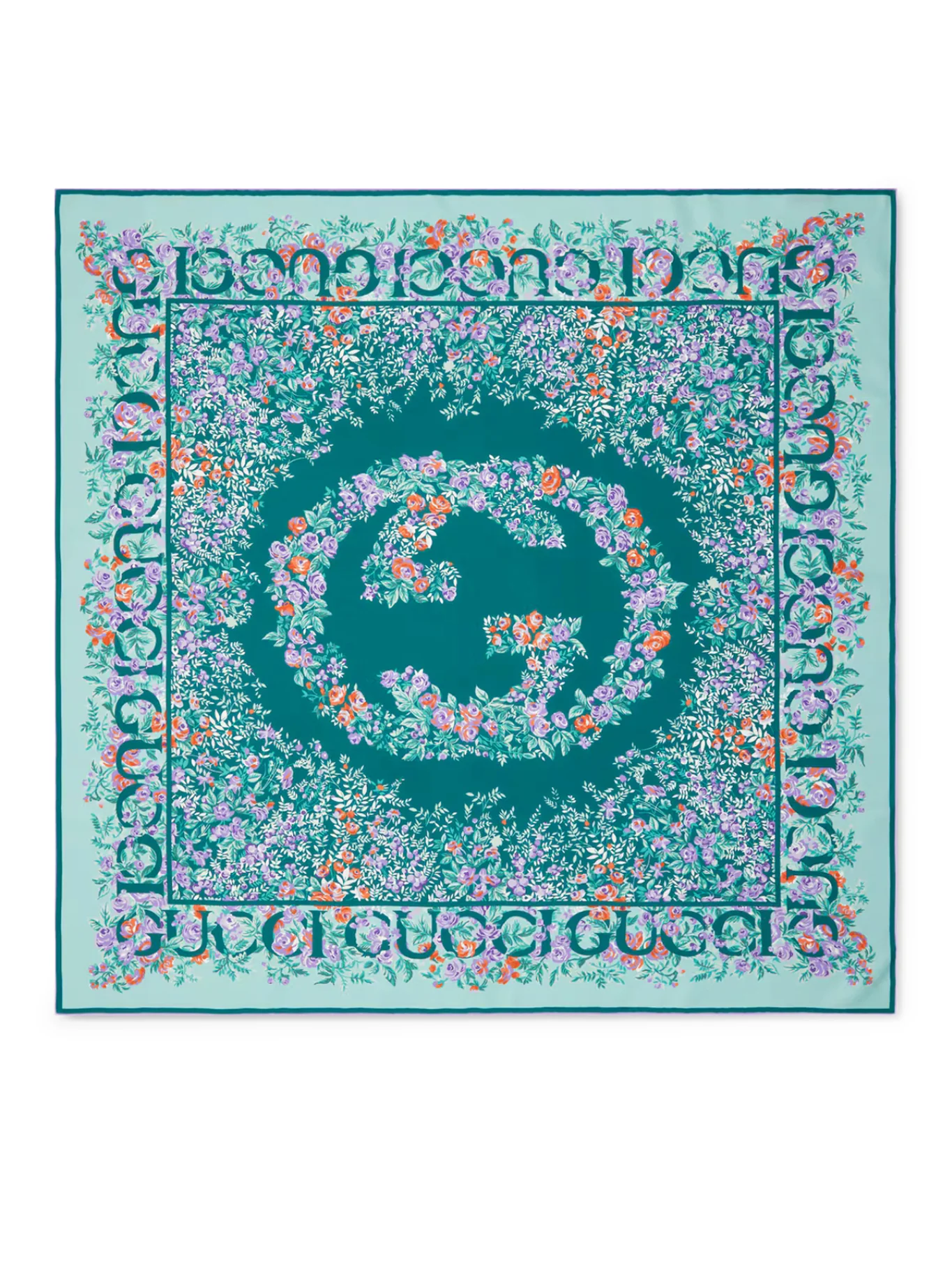 PRINTED SILK TWILL SCARF