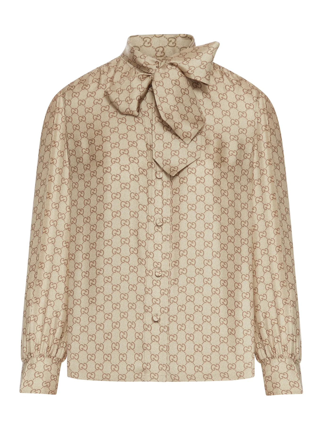 PRINTED SILK TWILL SHIRT