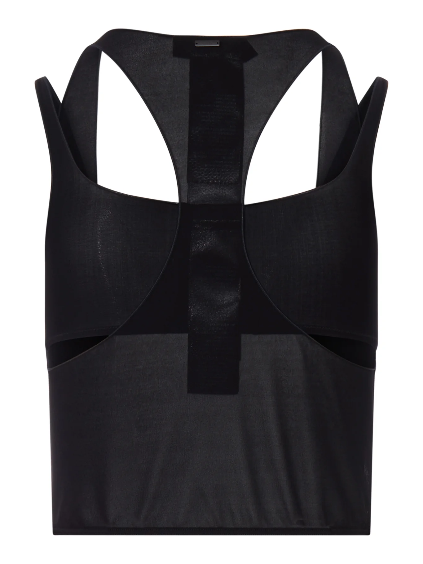 SEMI-TRANSPARENT TOP IN TECHNICAL FABRIC - Image 2