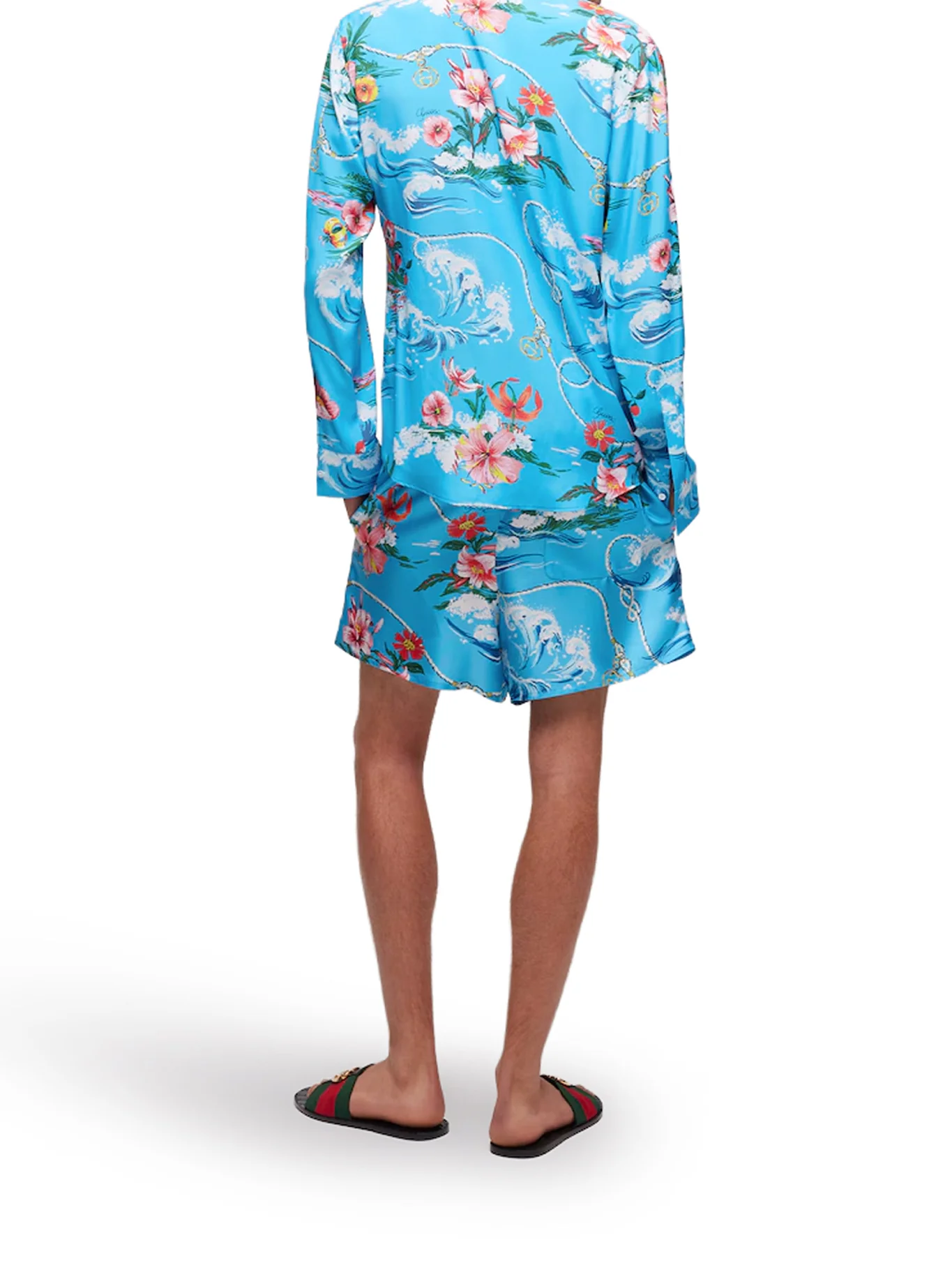 SHIRT IN FLUID PRINTED FABRIC - Image 4
