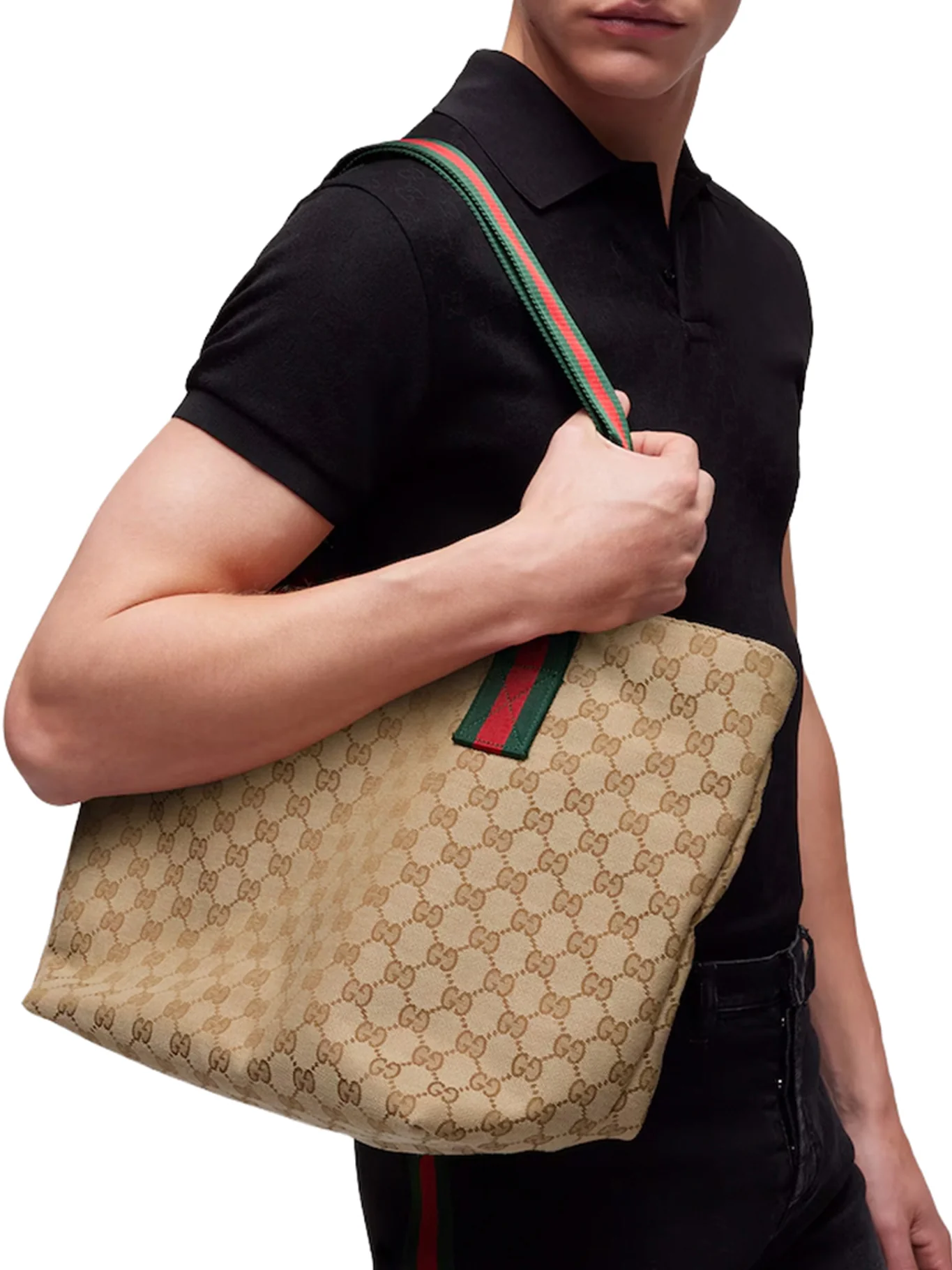 SMALL GG PRINT SHOPPING BAG - Image 3