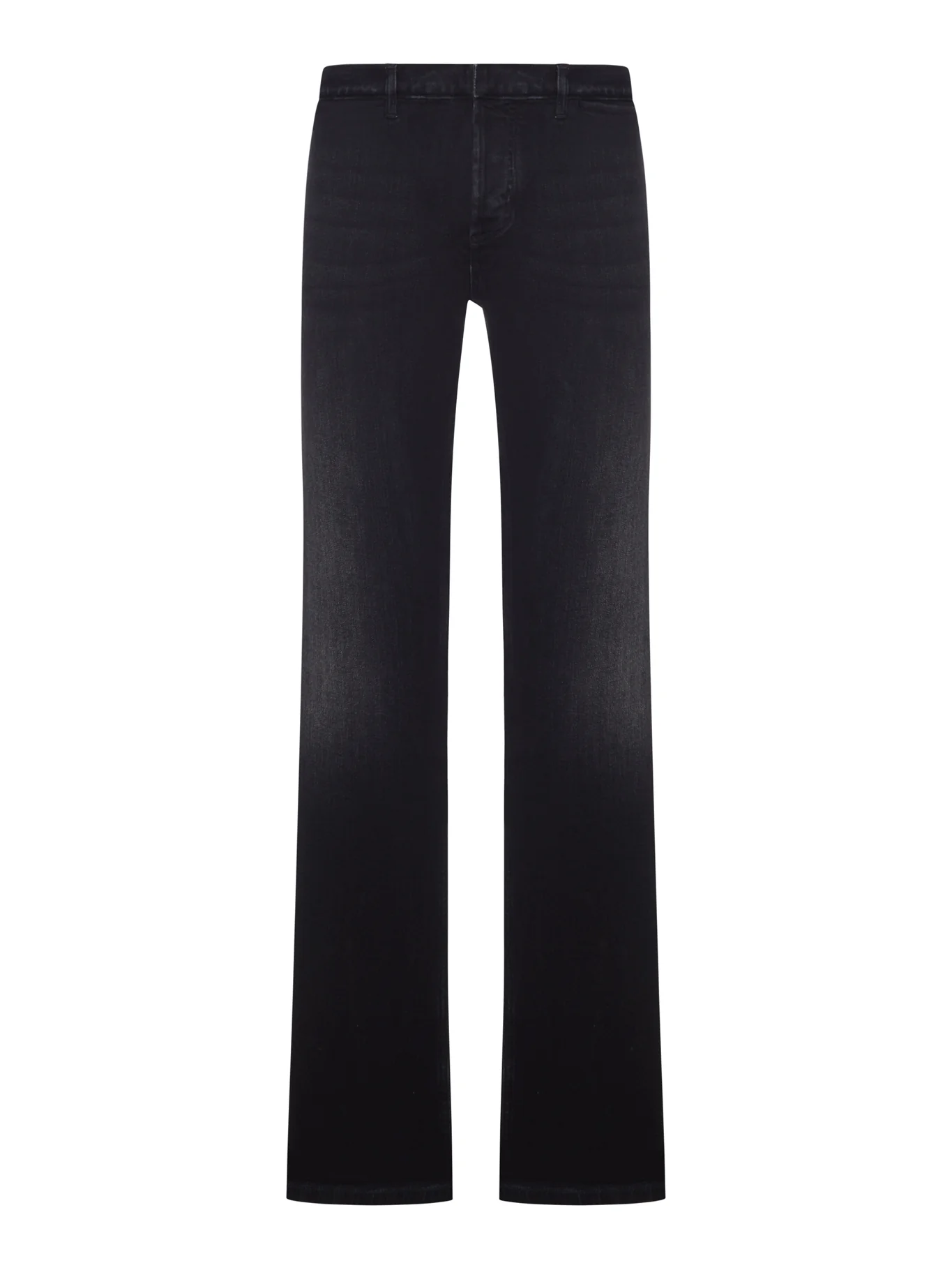 STRETCH COTTON DENIM TROUSERS