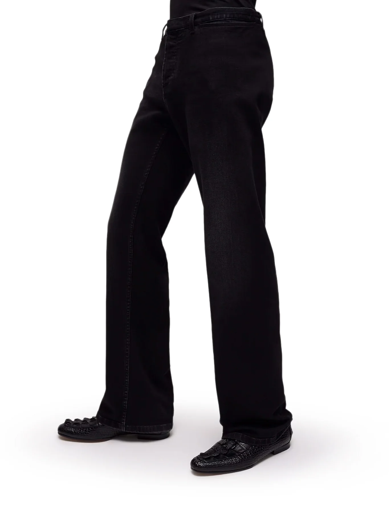 STRETCH COTTON DENIM TROUSERS - Image 3