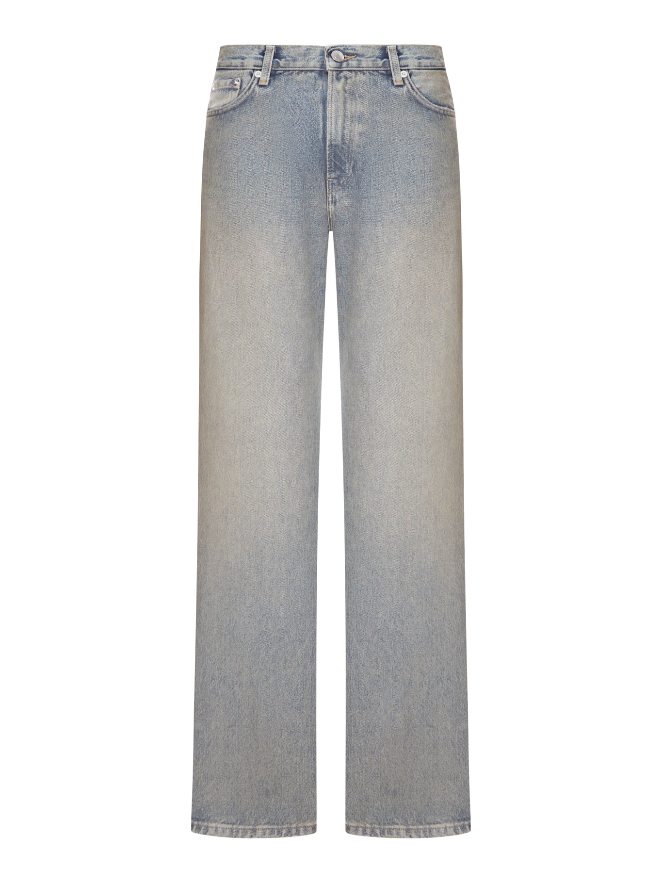 WIDE LEG DENIM JEANS IN LIGHT WASH