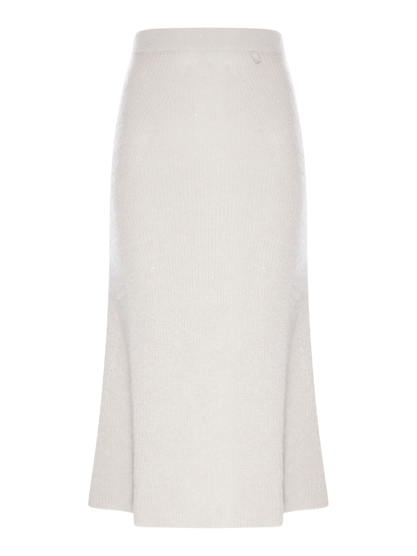 KNIT MIDI SKIRT WITH LUREX YARN