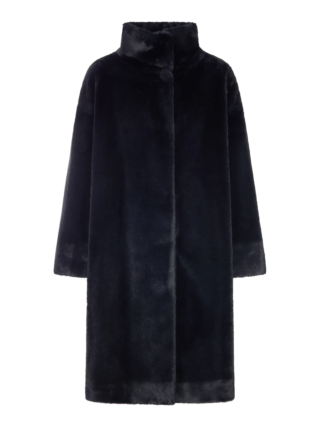 LONG FAUX FUR COAT