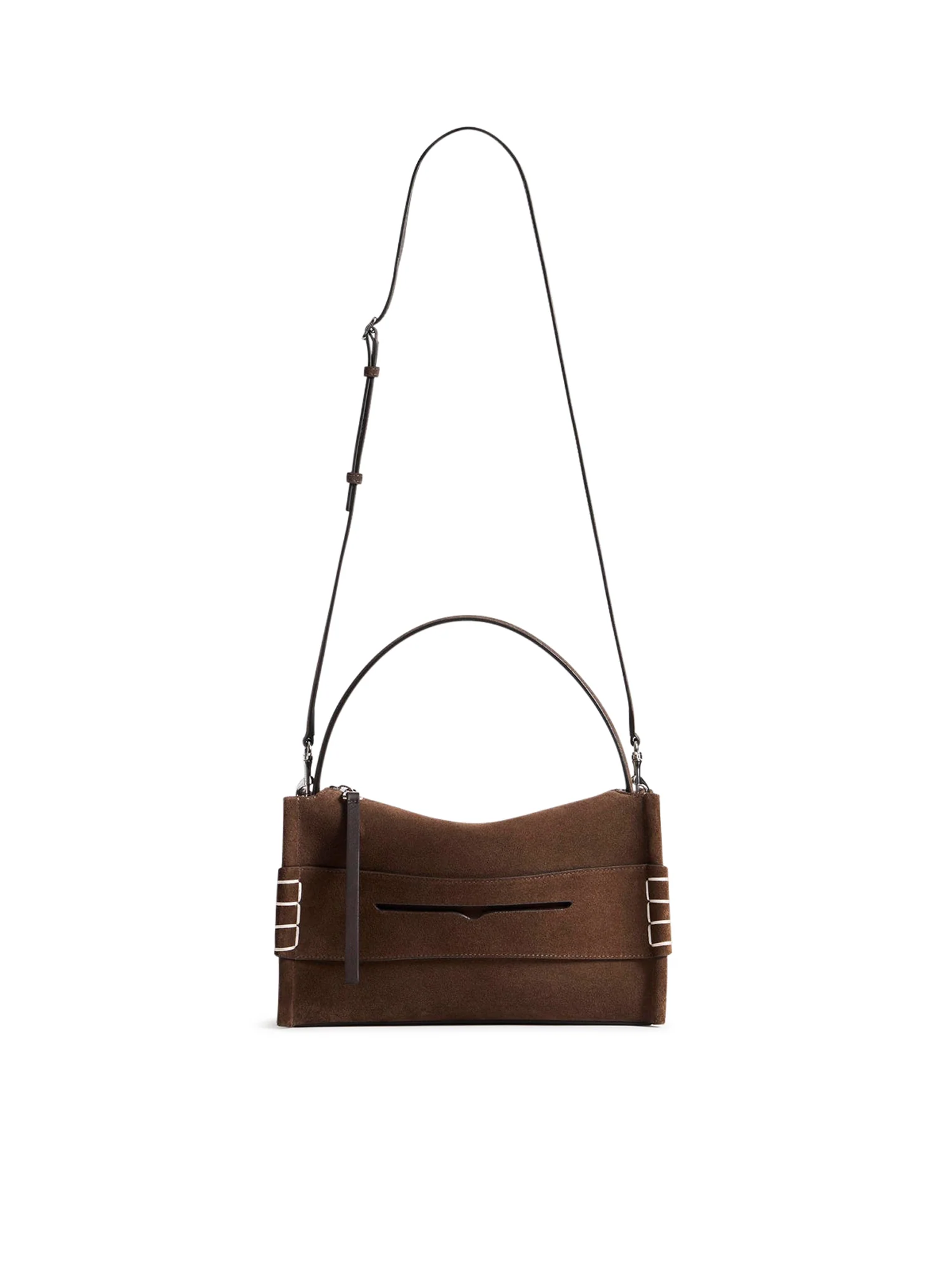LOAFER BAG IN BROWN SUEDE - Image 5