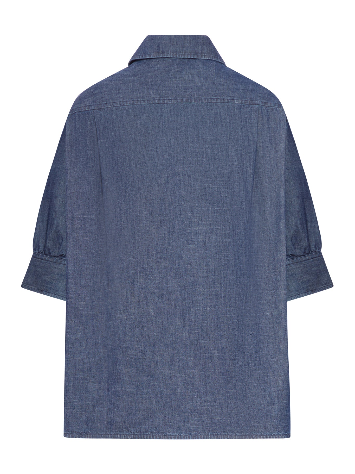 SHORT-SLEEVED DENIM SHIRT - Image 2