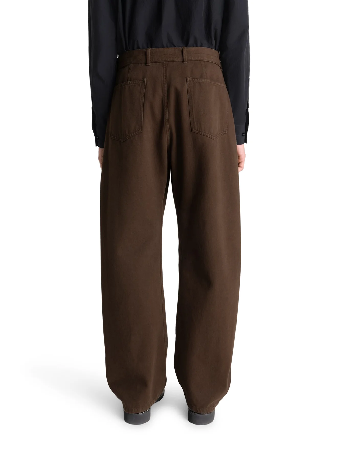 COTTON TROUSERS WITH BRAIDED BELT - Image 4