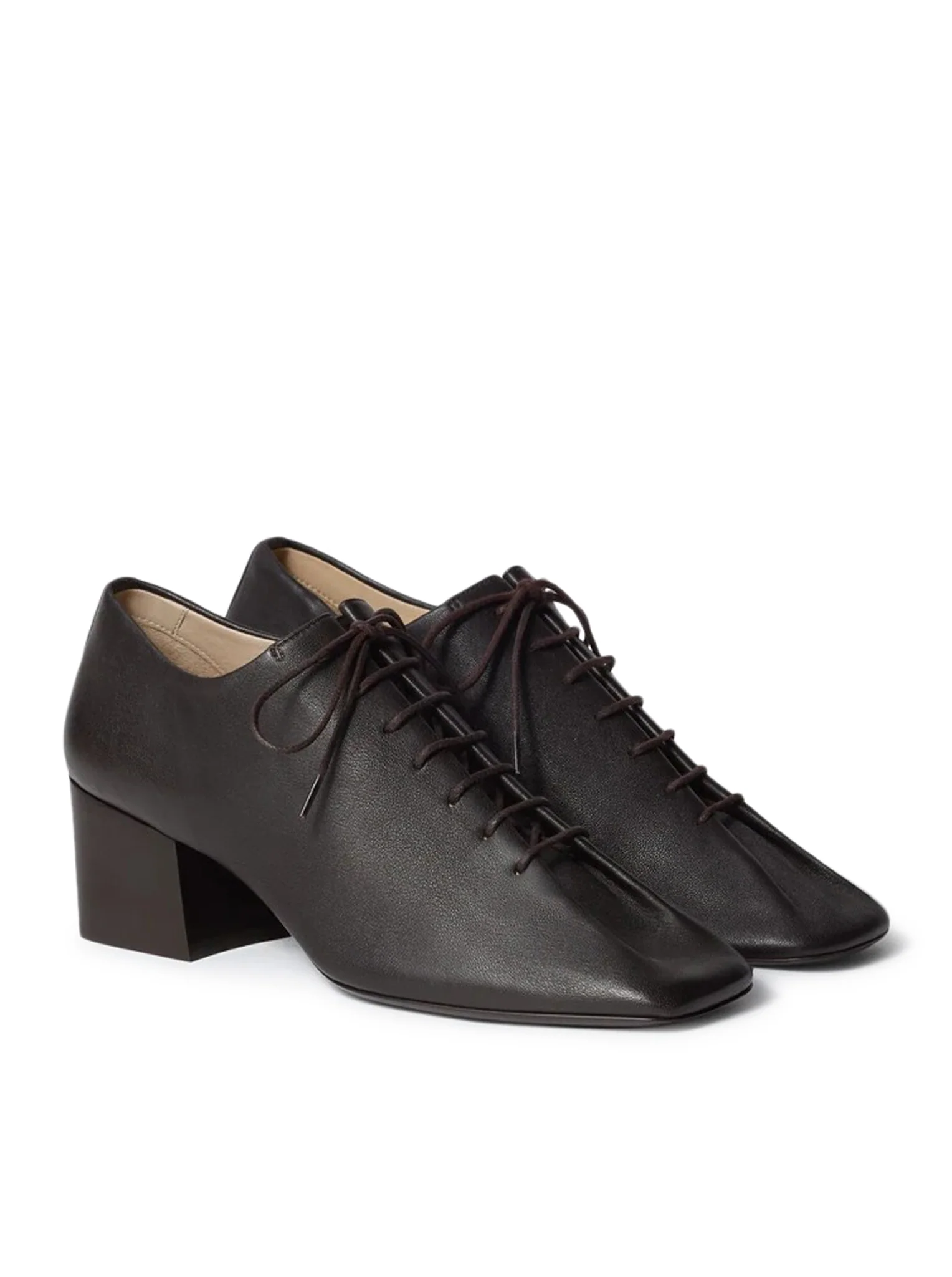 SOUTIS CLASSIC DERBIES WITH 55MM HEEL IN LEATHER - Image 3