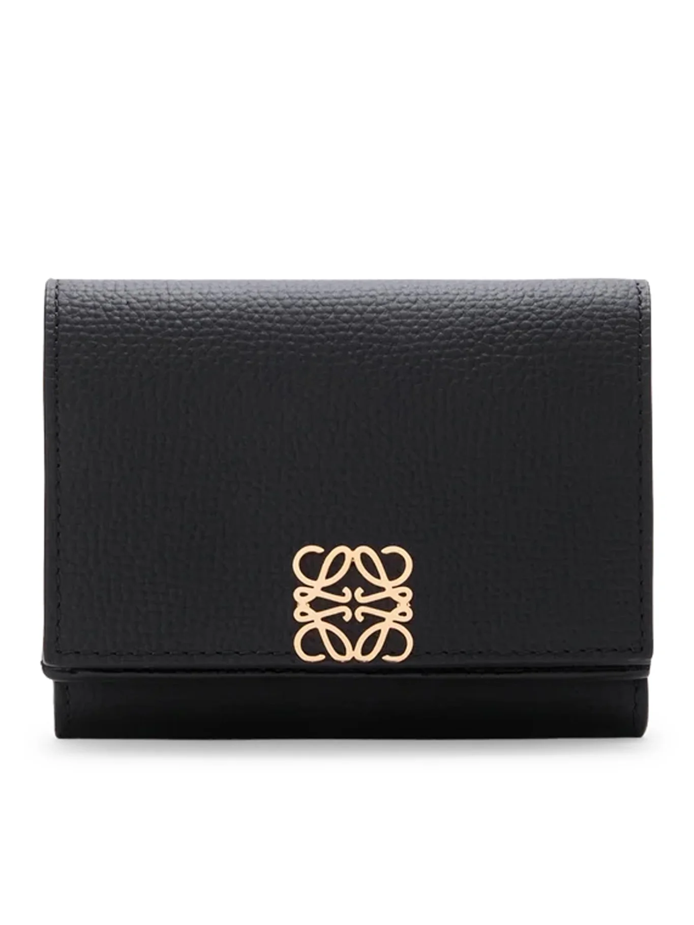 ANAGRAM TRIFOLD WALLET IN HAMMERED CALFSKIN LEATHER
