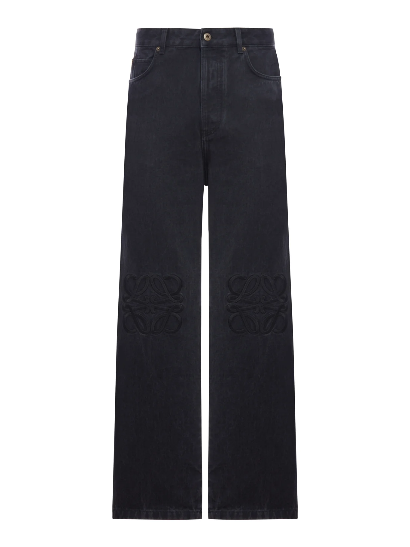 BAGGY JEANS WITH ANAGRAM EMBROIDERY