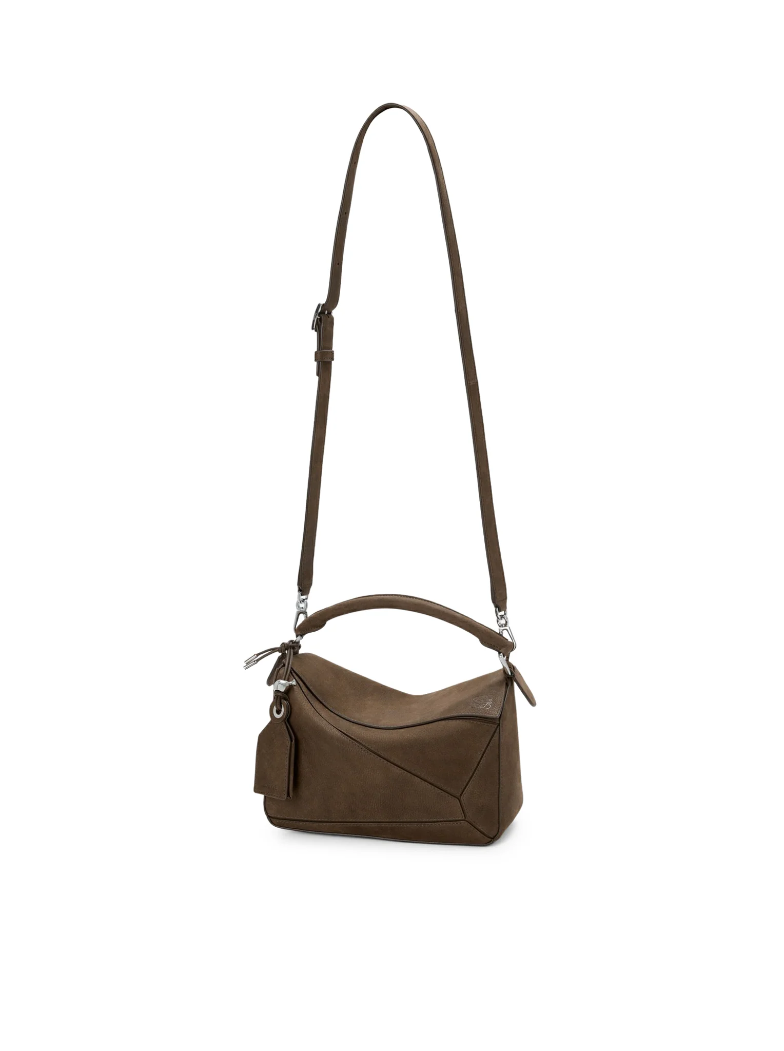 FEATHERLIGHT PUZZLE SMALL BAG IN GARNET NUBUCK - Image 10