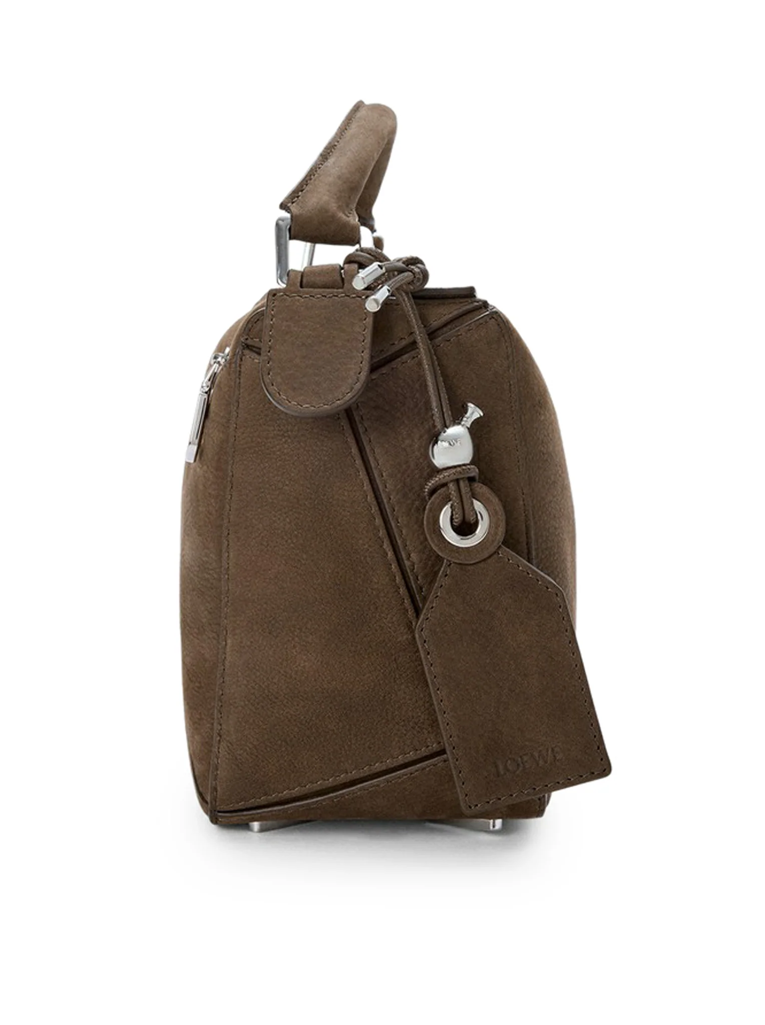 FEATHERLIGHT PUZZLE SMALL BAG IN GARNET NUBUCK - Image 7